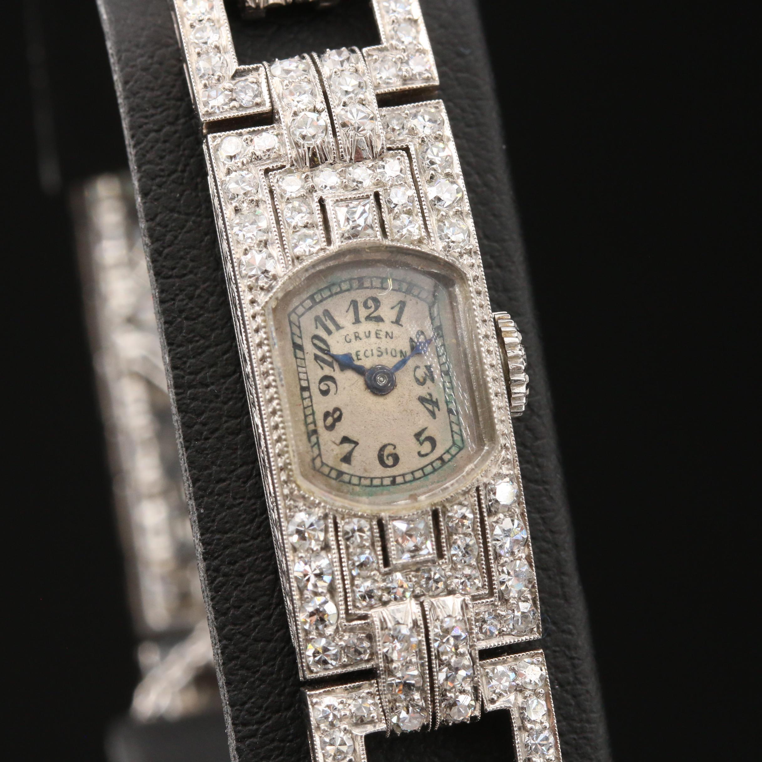 Co Founder Fred Gruen's Gifted 13.73 CTW Diamond Timepiece To His Wife Matilda