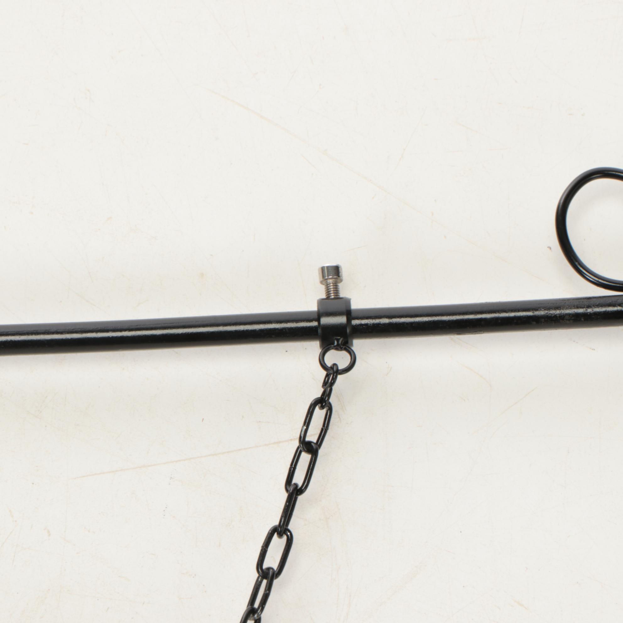 Patinated Copper Figural Leaping Stag Weathervane on Wall Bracket