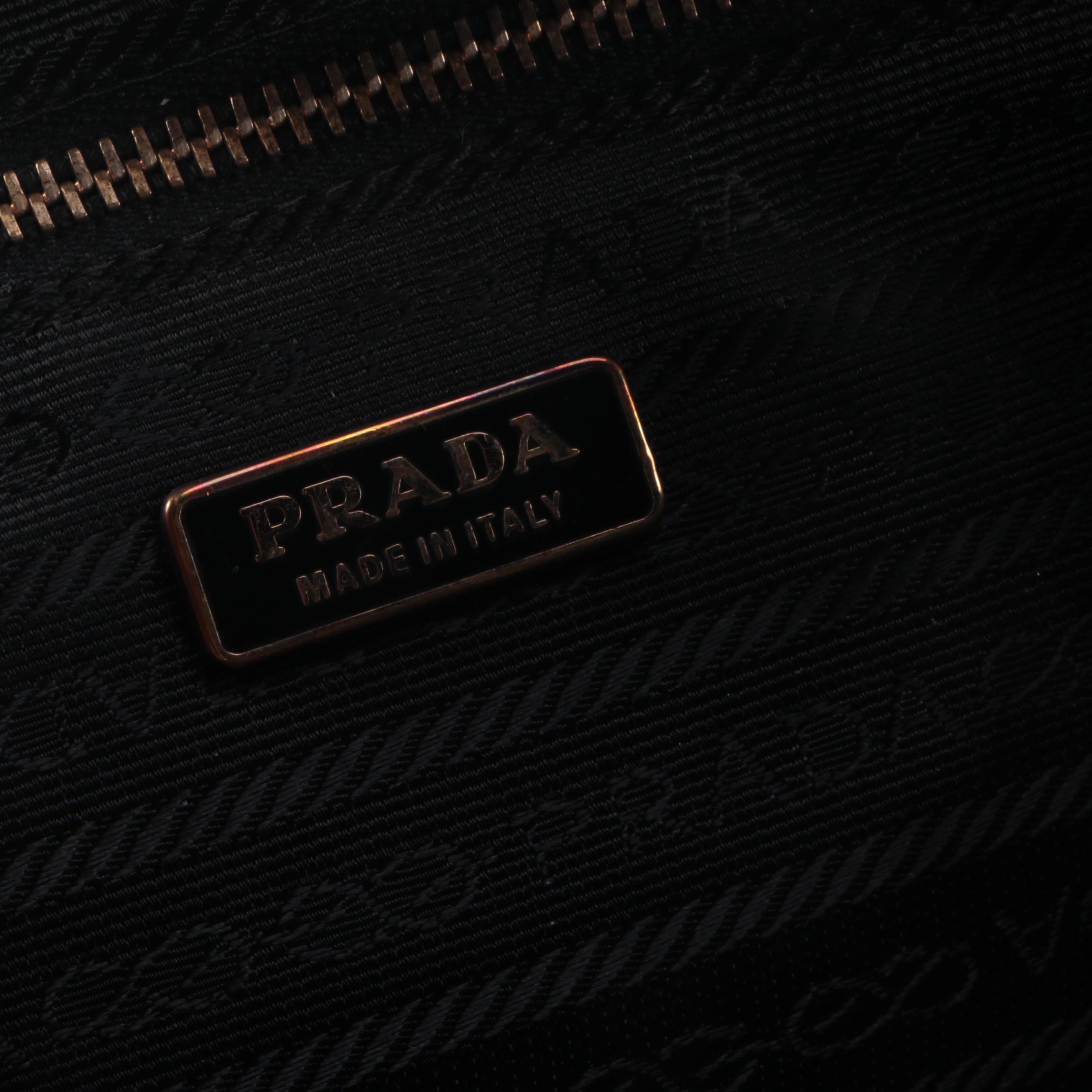 Prada Handbag in Rosso Saffiano Leather