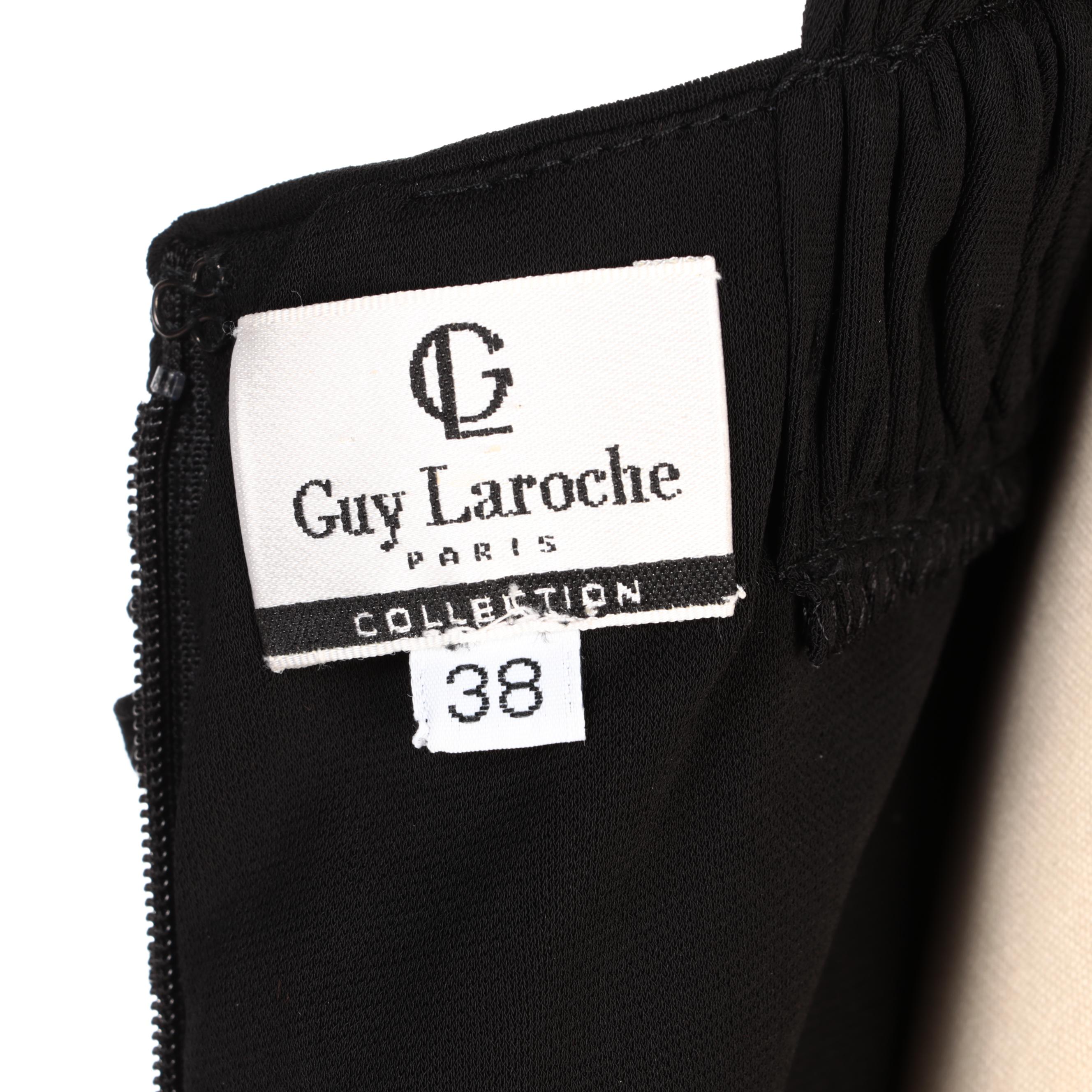 Guy Laroche Paris Collection Black Evening Dress