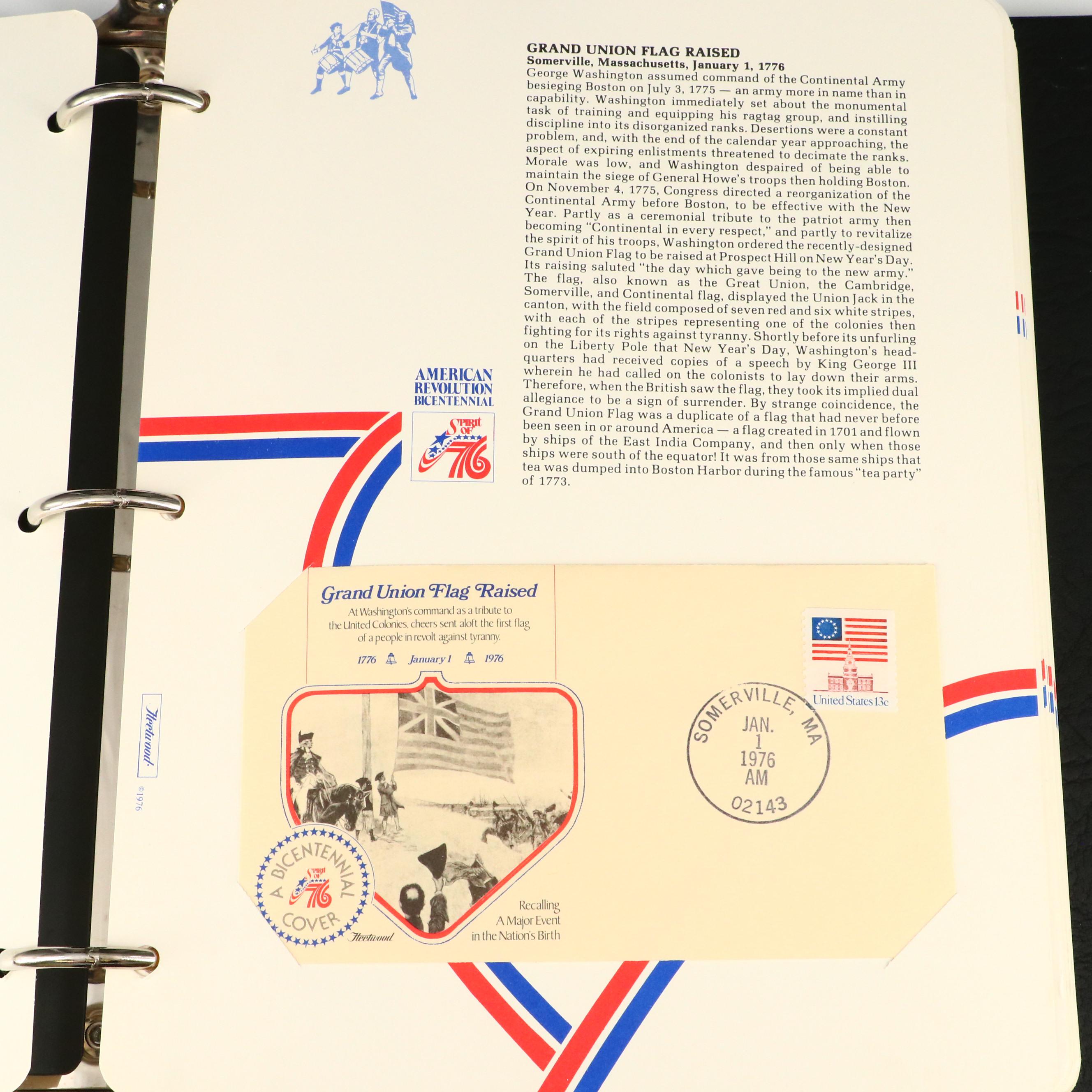 American Revolution Bicentennial Commemorative First Day Covers, 1976–1977