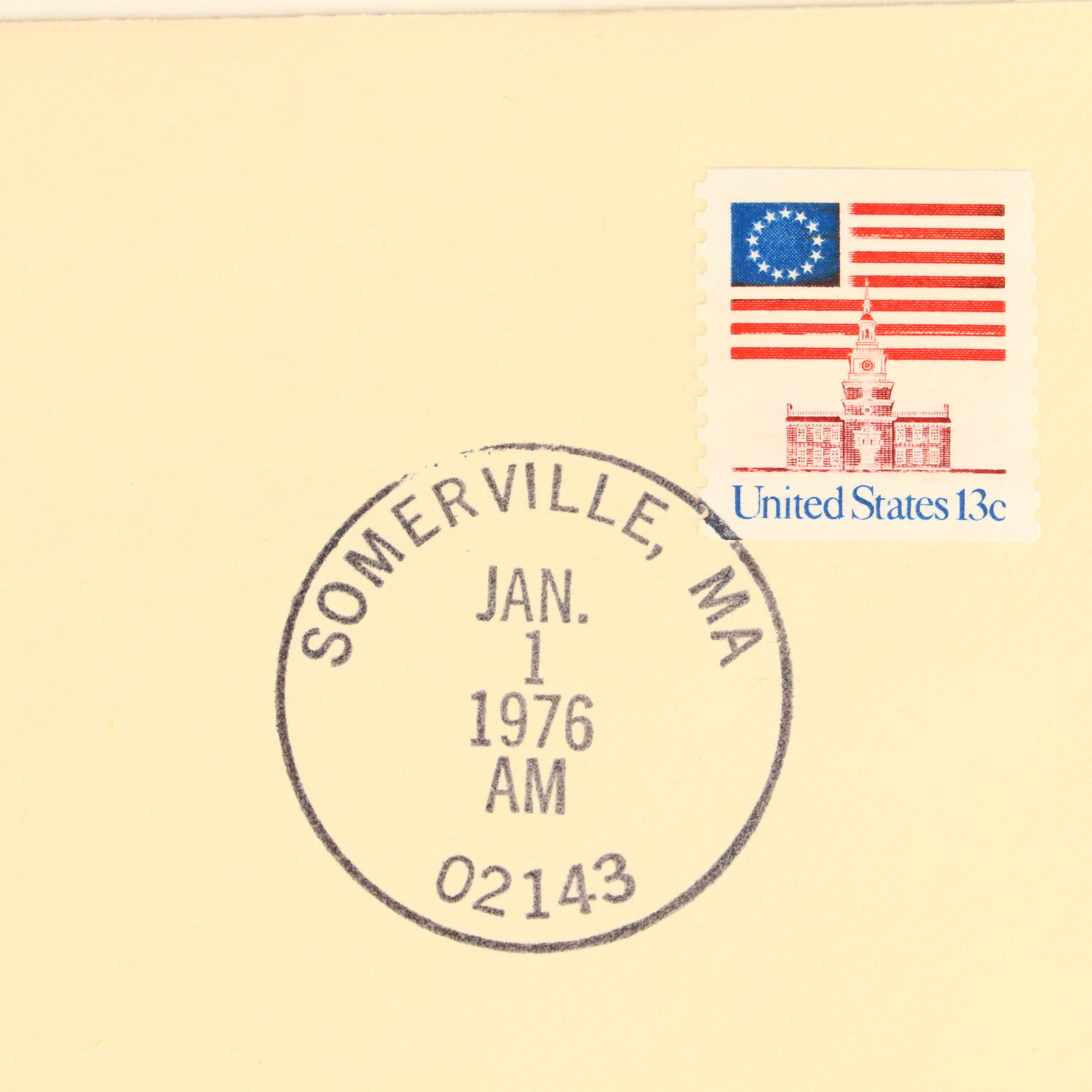 American Revolution Bicentennial Commemorative First Day Covers, 1976–1977