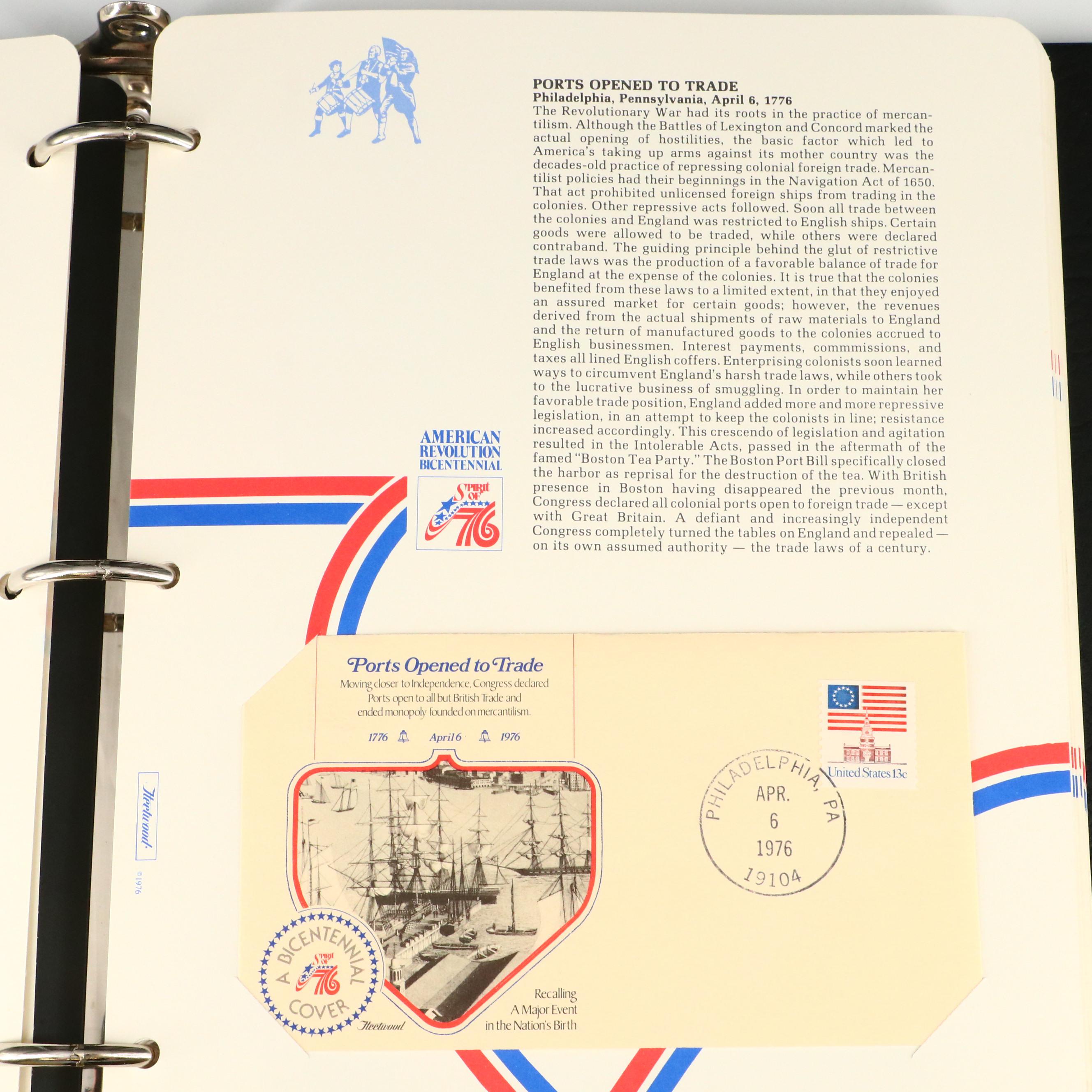 American Revolution Bicentennial Commemorative First Day Covers, 1976–1977