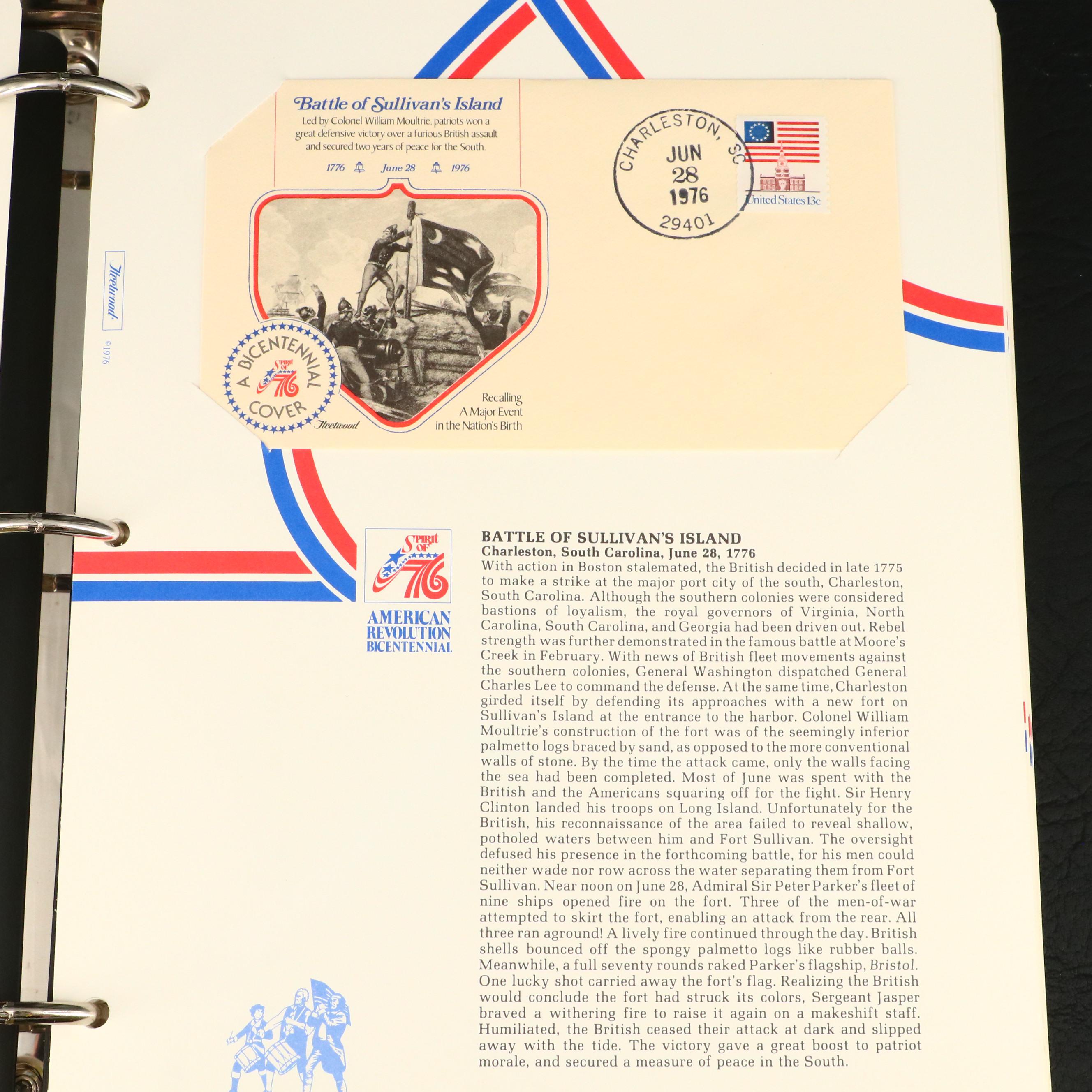 American Revolution Bicentennial Commemorative First Day Covers, 1976–1977