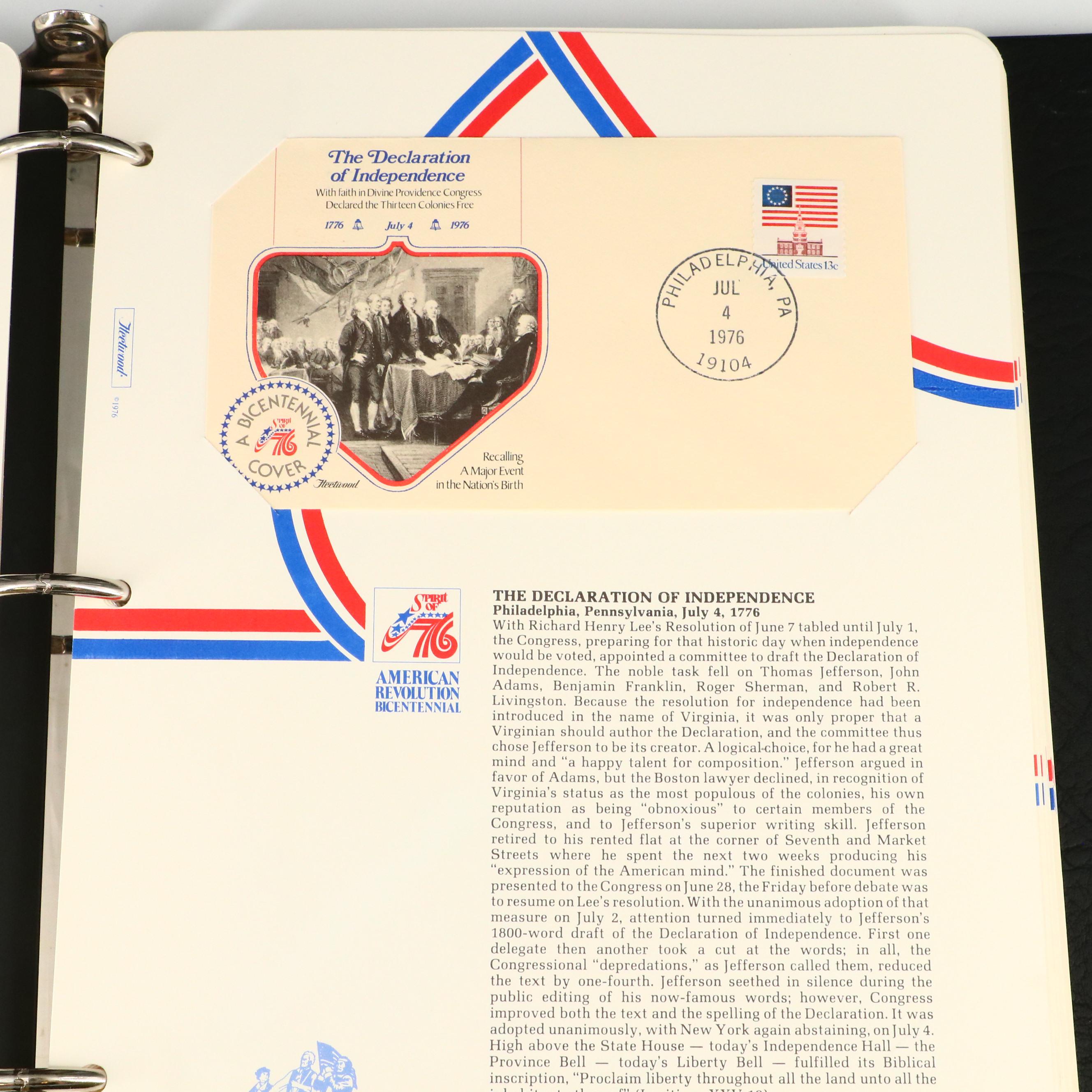 American Revolution Bicentennial Commemorative First Day Covers, 1976–1977