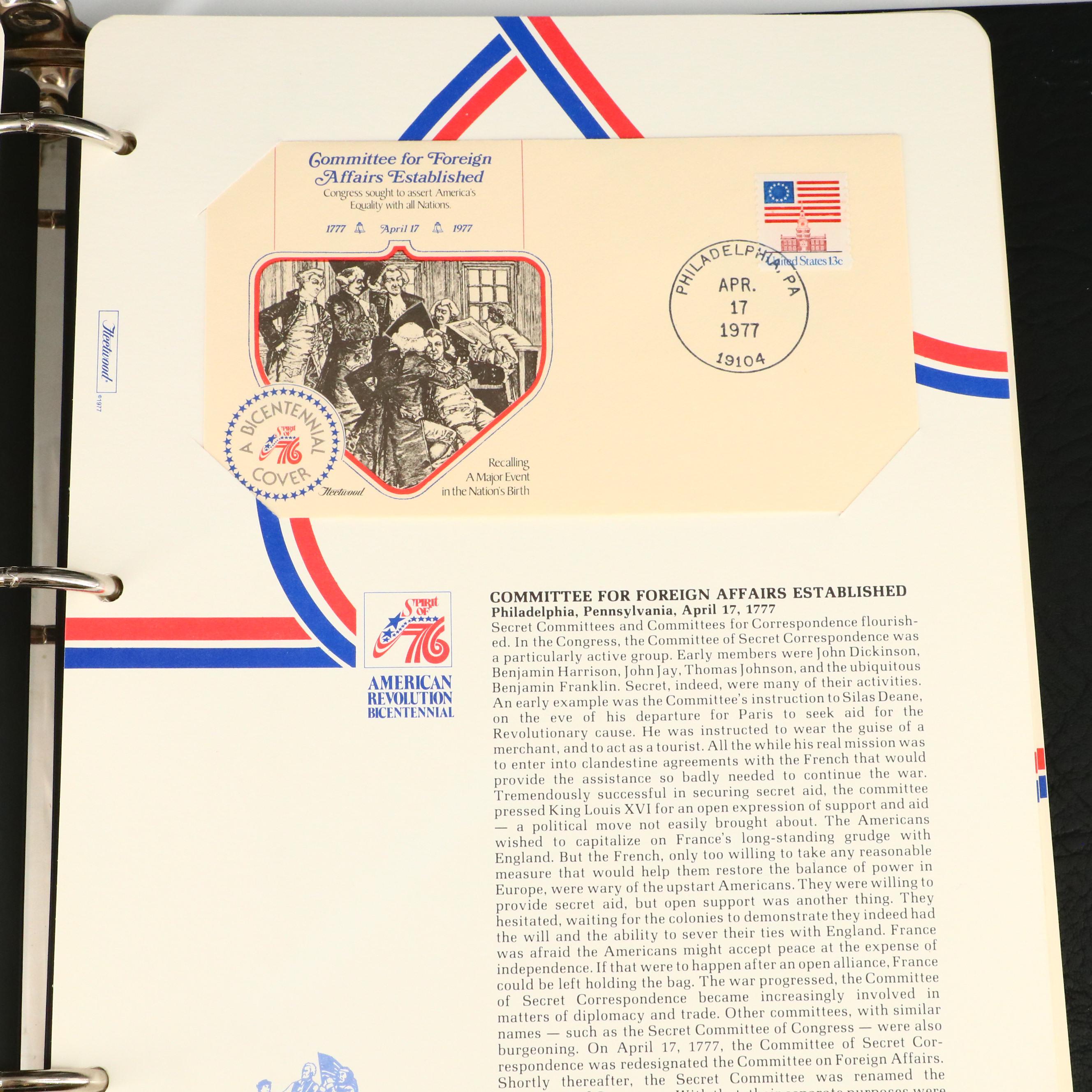 American Revolution Bicentennial Commemorative First Day Covers, 1976–1977
