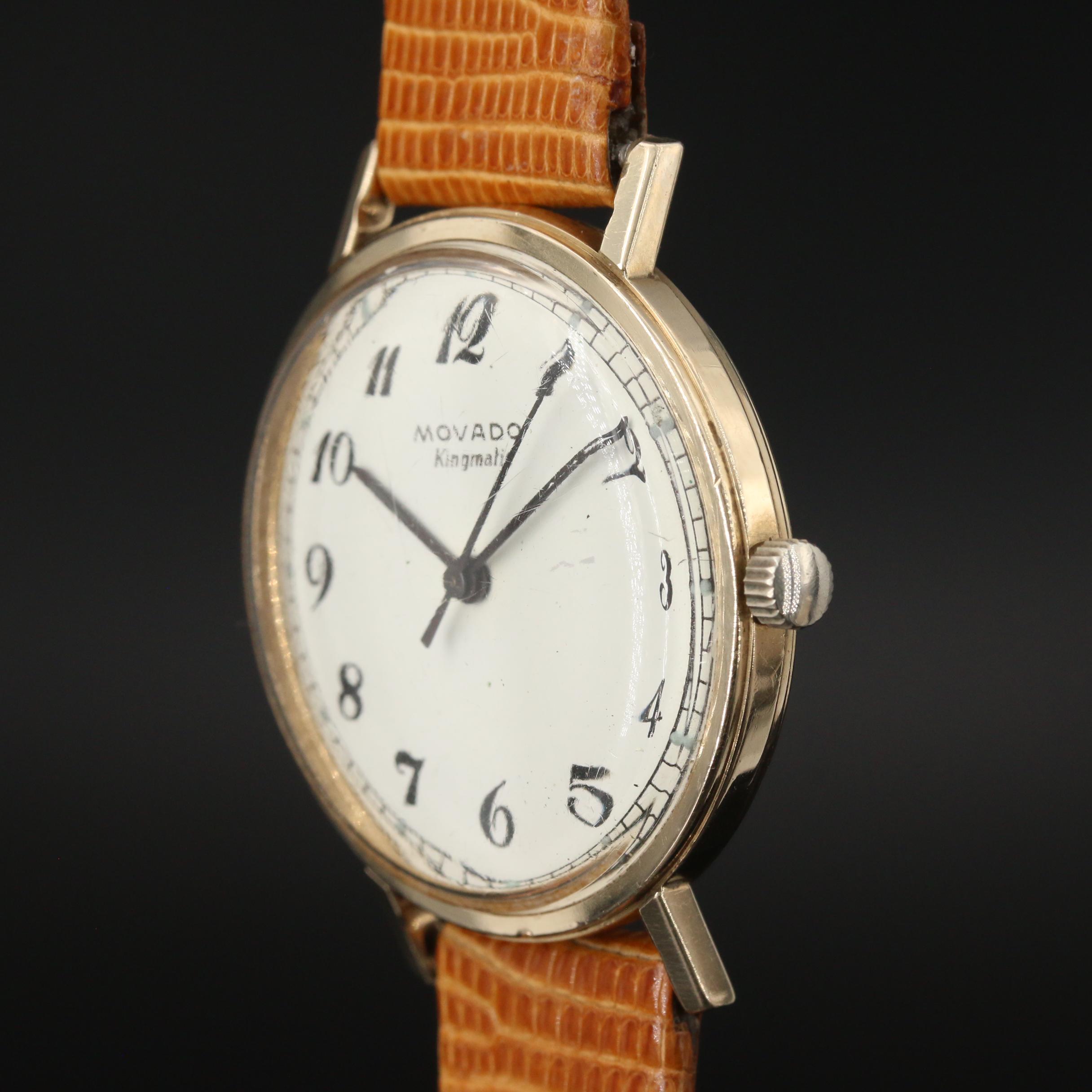 Vintage Movado "Sub Sea Kingmatic" 14K Gold Automatic Watch