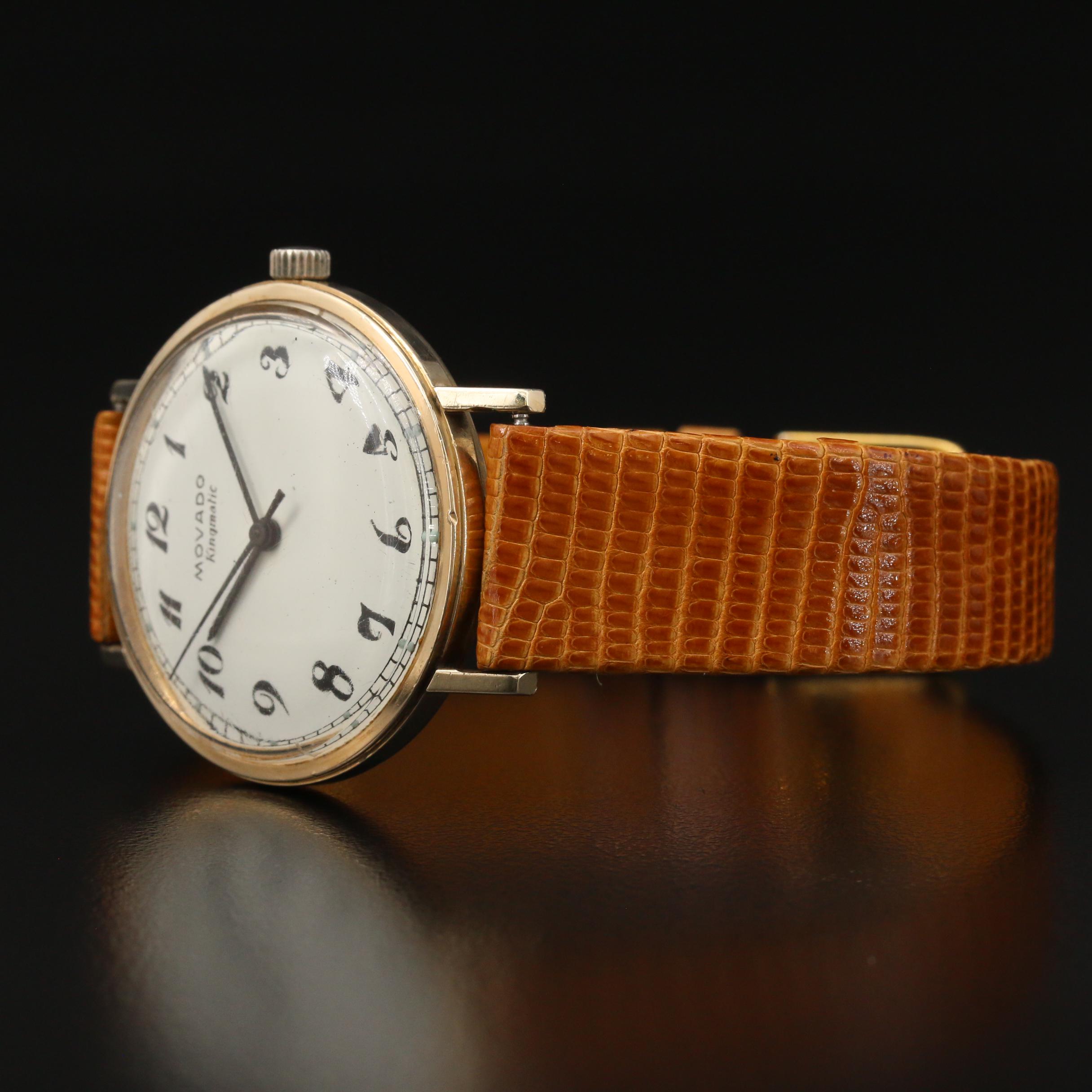 Vintage Movado "Sub Sea Kingmatic" 14K Gold Automatic Watch