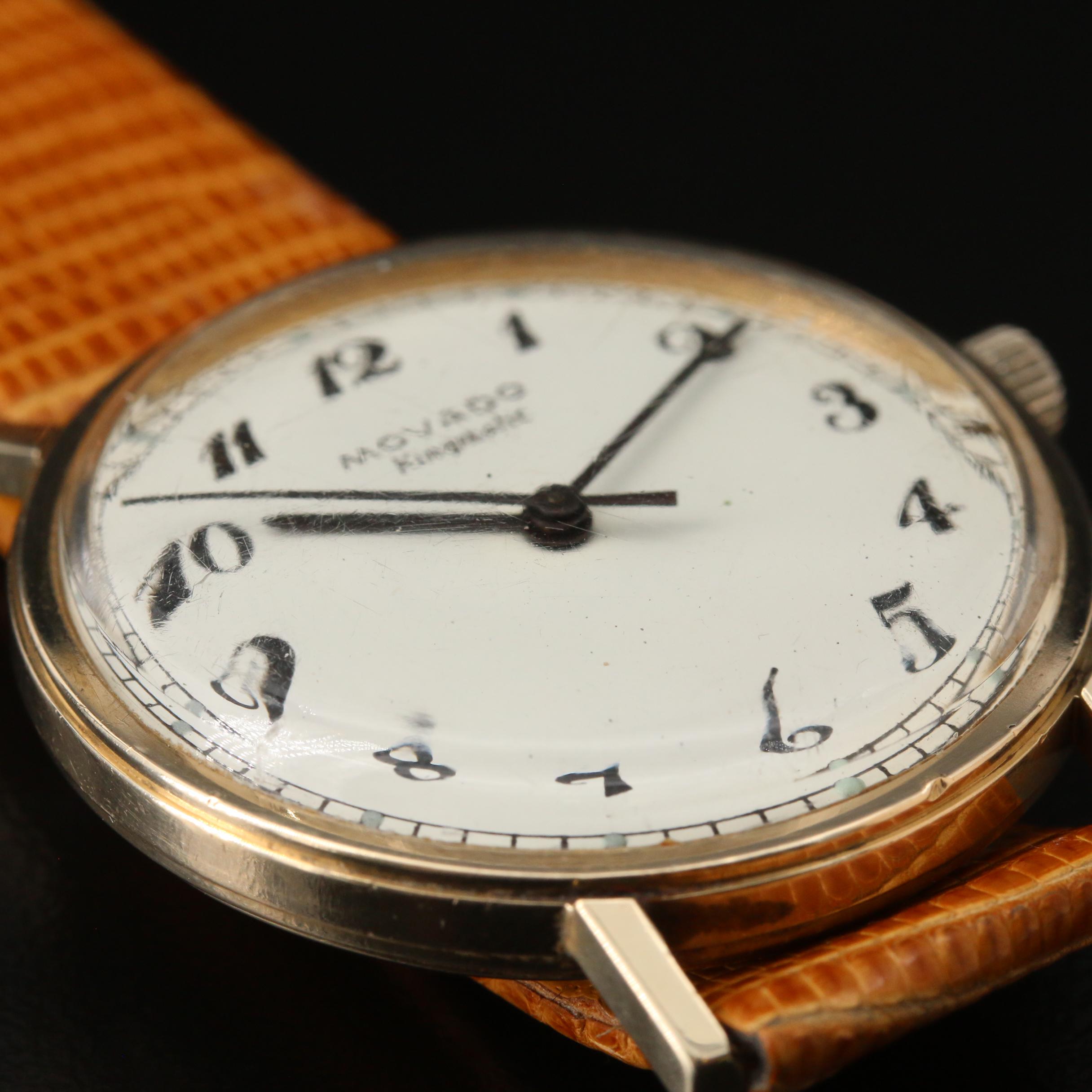 Vintage Movado "Sub Sea Kingmatic" 14K Gold Automatic Watch