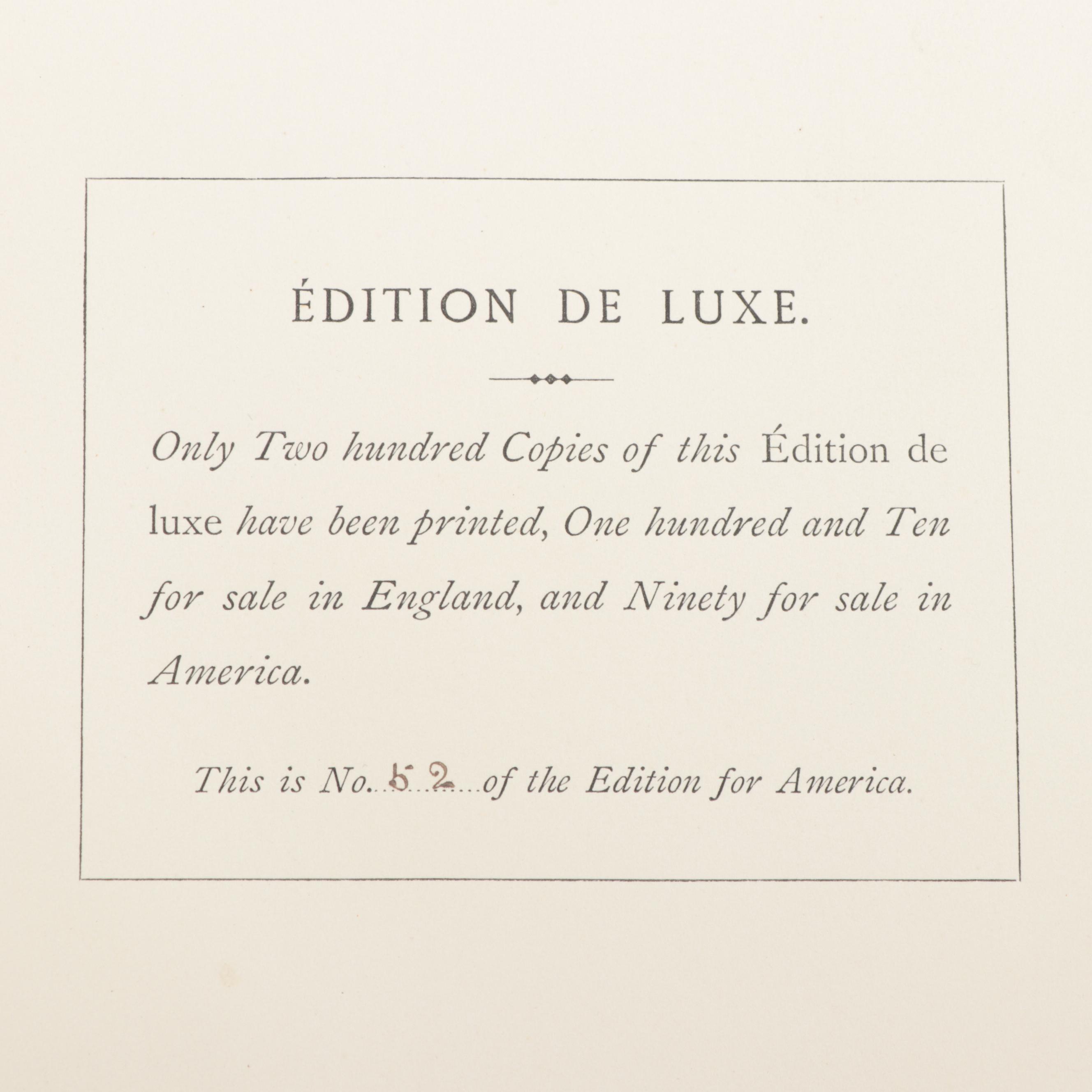 Limited Edition "Thomas Bewick and His Pupils" by Austin Dobson, 1884