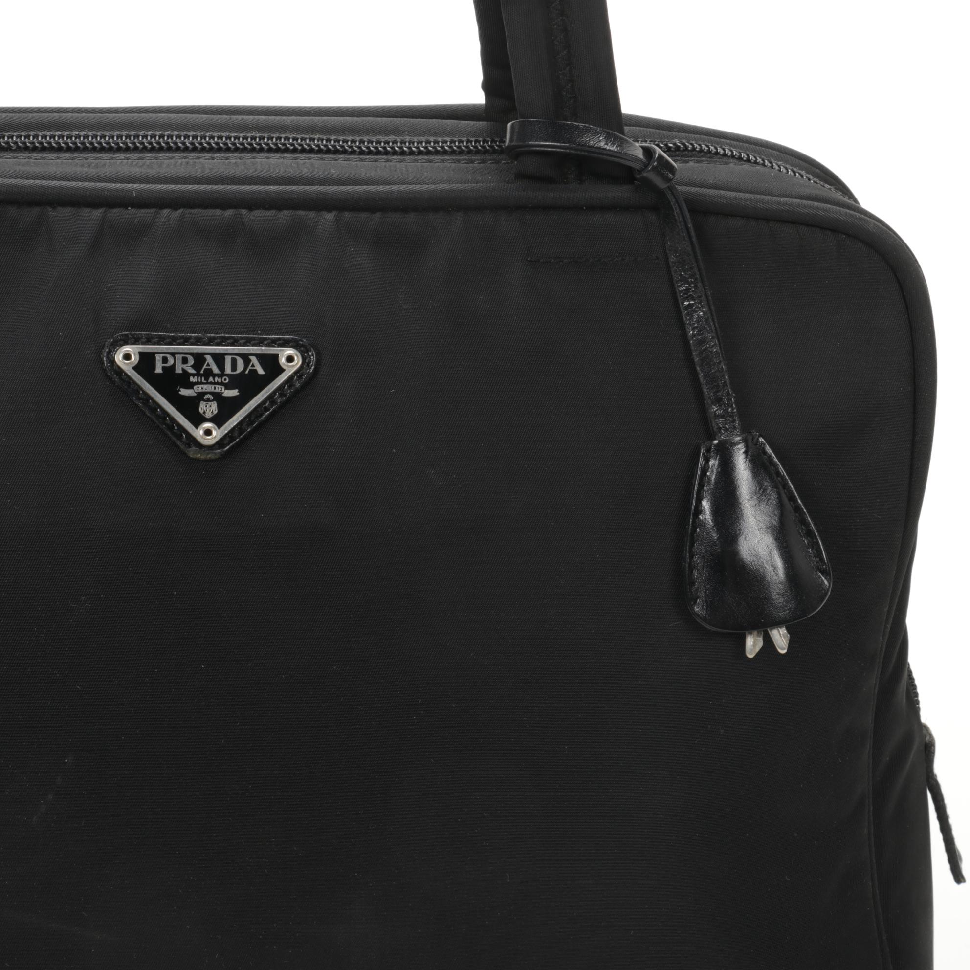 Prada Shoulder Bag in Black Tessuto Nylon