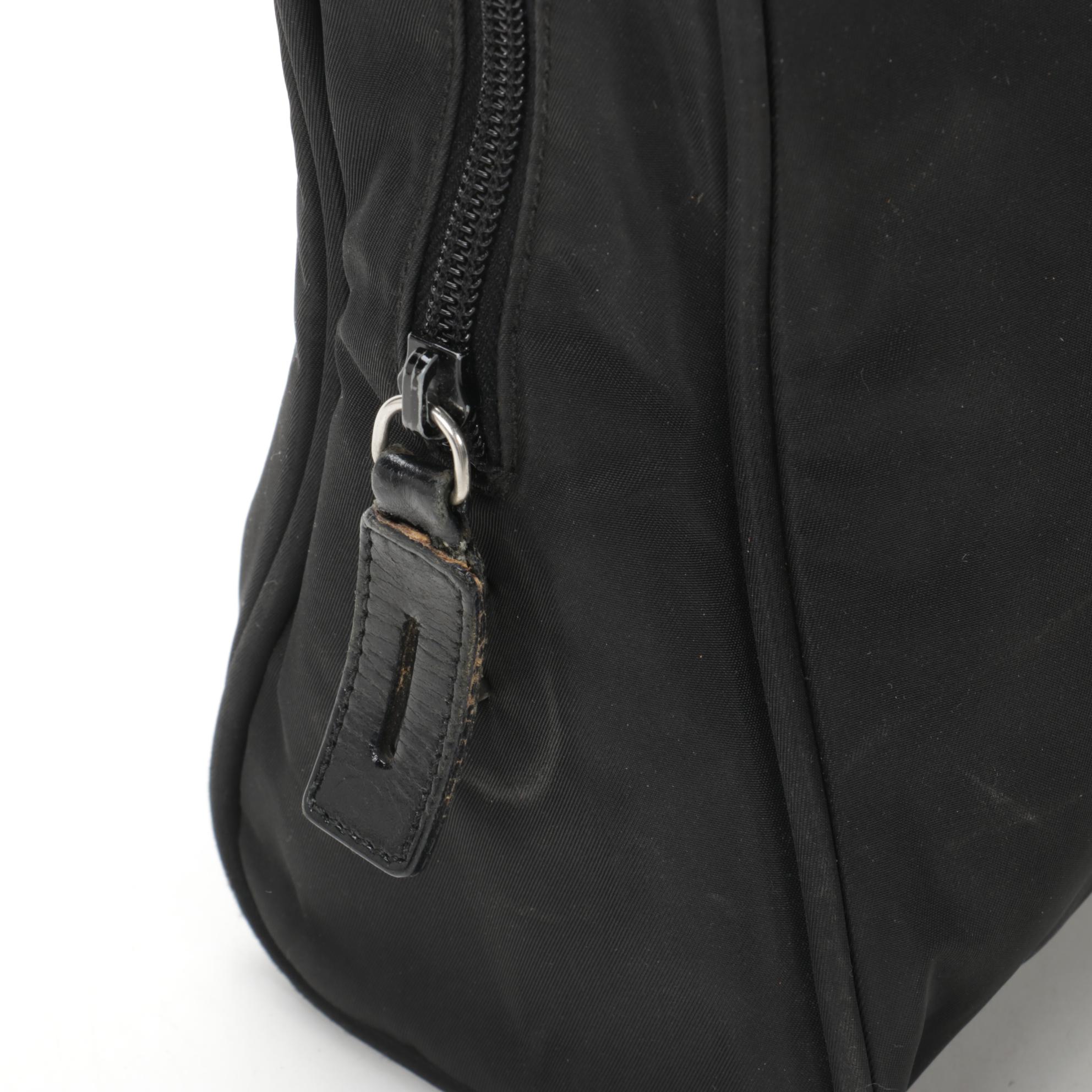 Prada Shoulder Bag in Black Tessuto Nylon