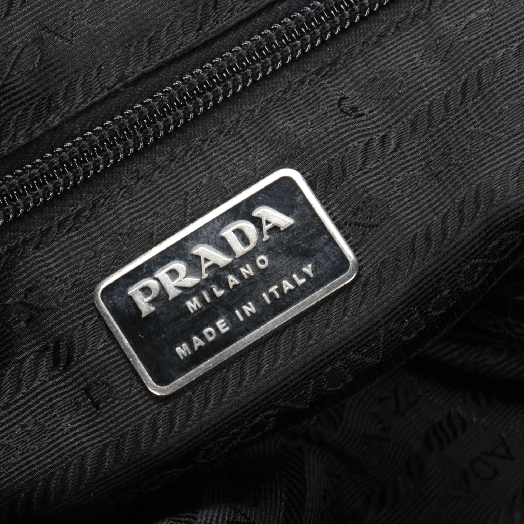 Prada Shoulder Bag in Black Tessuto Nylon