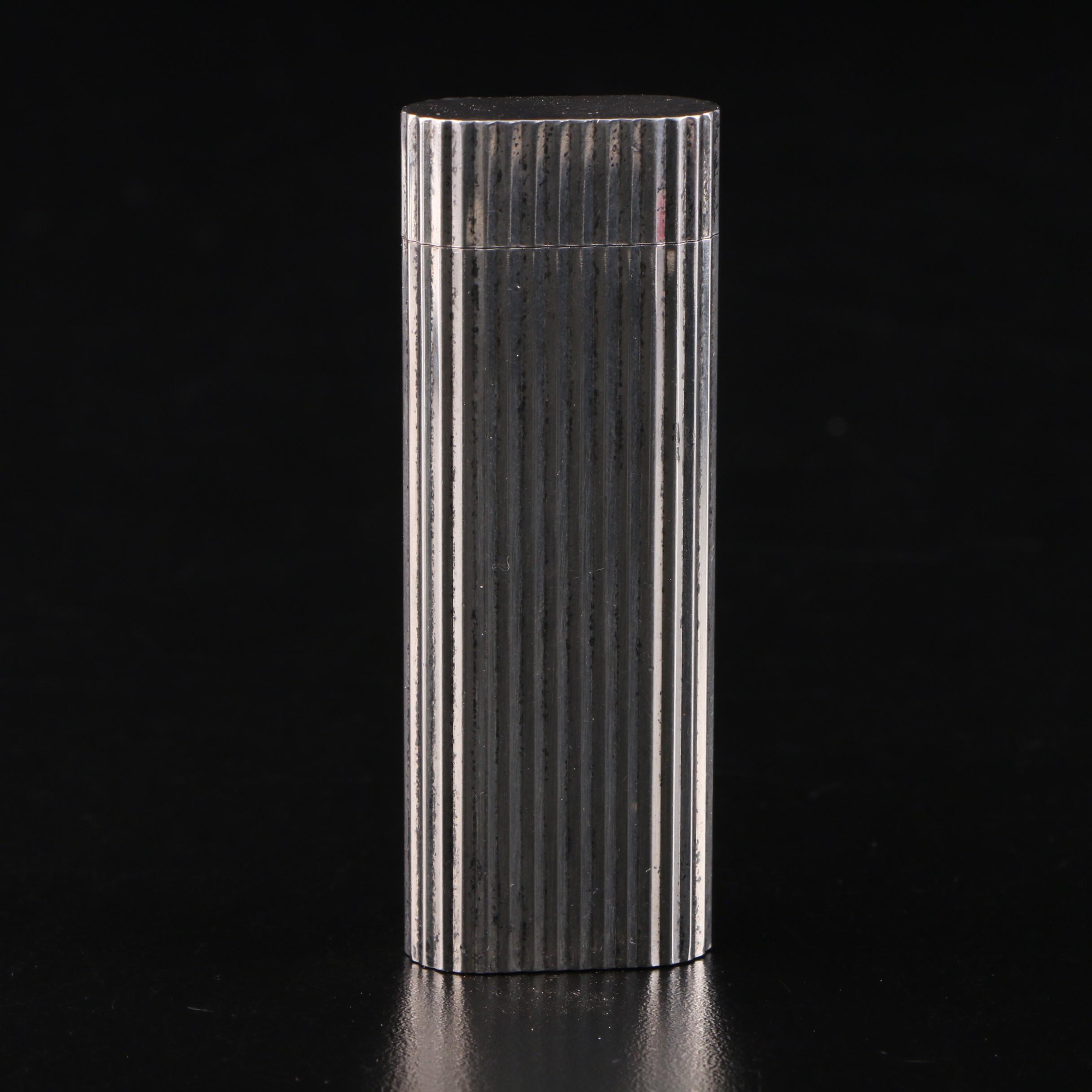 Cartier Silver Plate Lighter, Mid to Late 20th Century