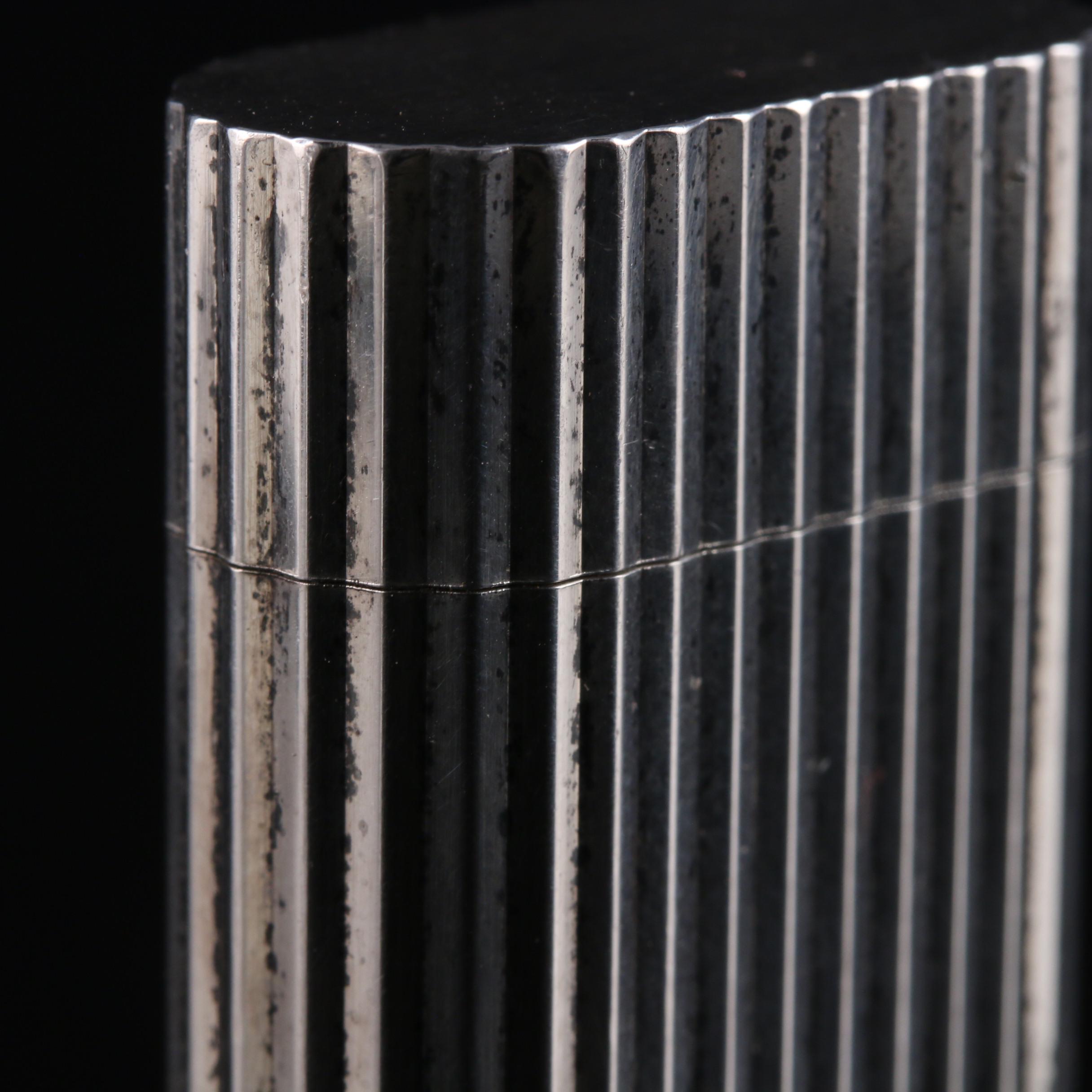 Cartier Silver Plate Lighter, Mid to Late 20th Century