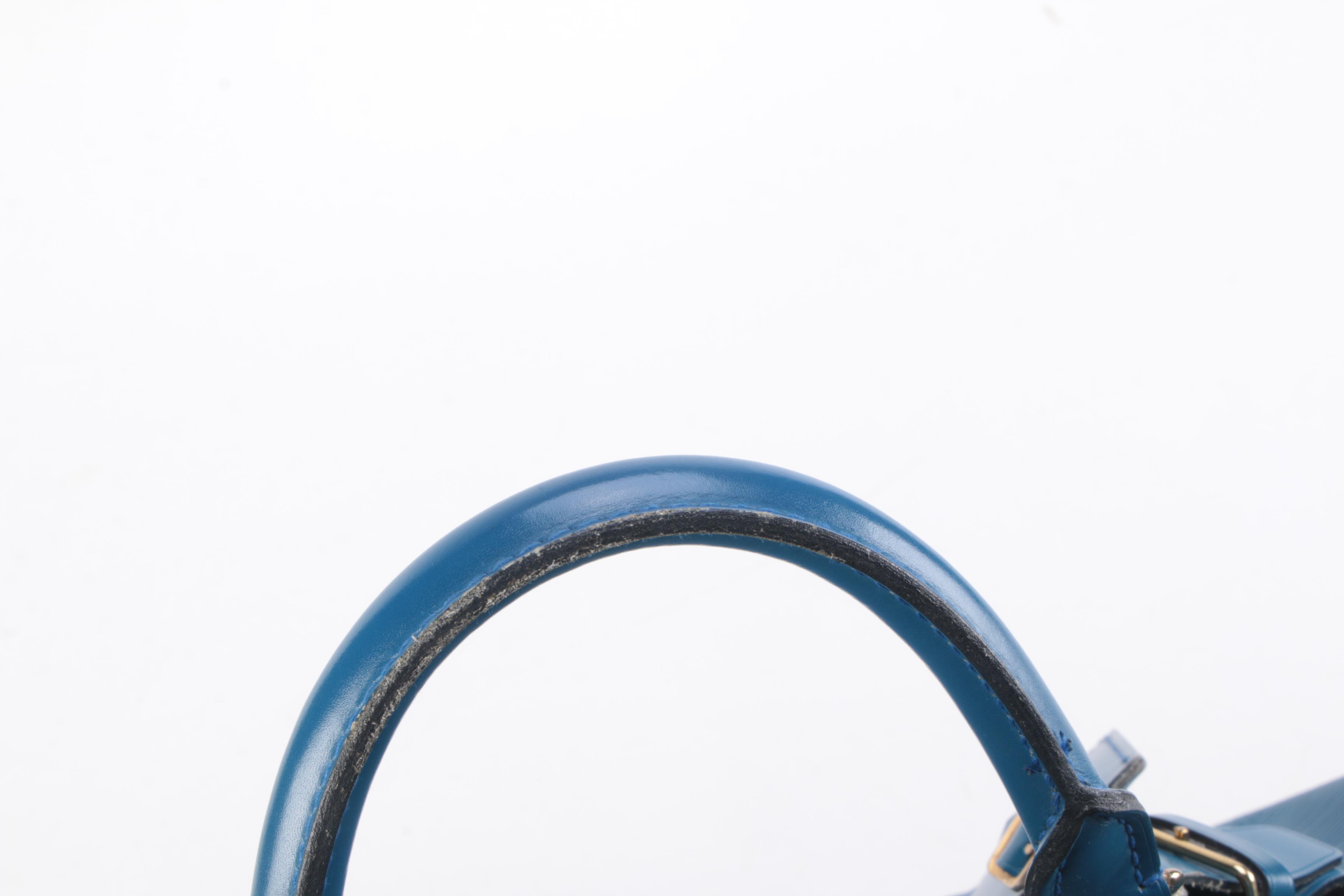 Louis Vuitton Keepall 55 Travel Bag in Toledo Blue Epi and Smooth Leather