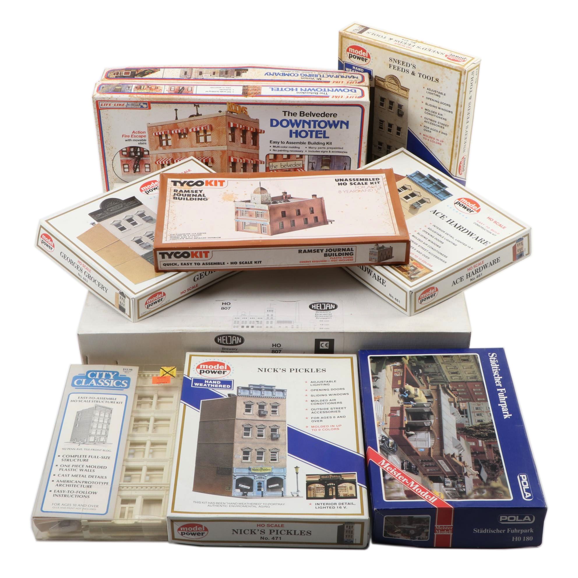 Model Power, Tyco, Life-Like and More HO Scale Model Train Building Kits