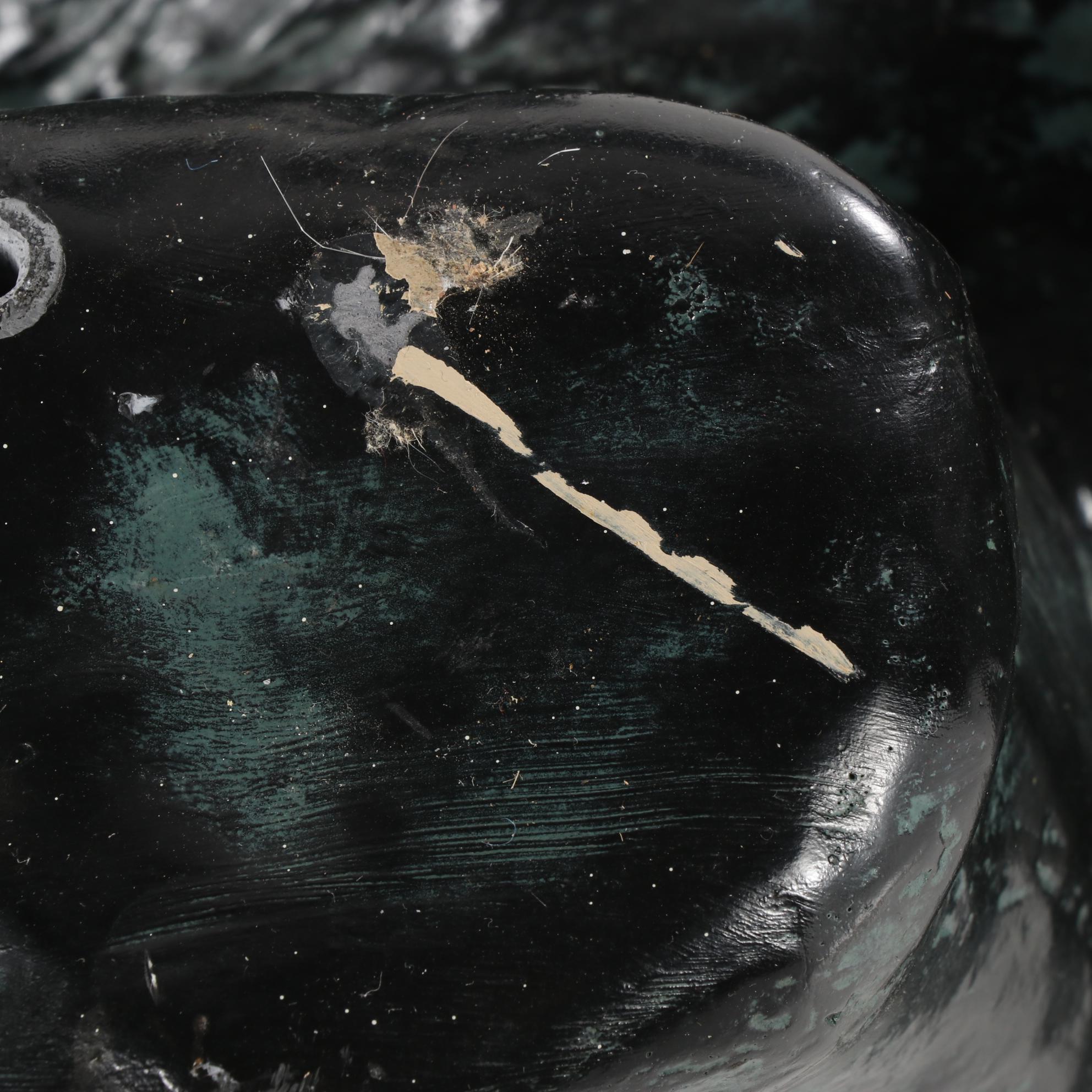 Bronze-Patinated Composite and Glass Top "Bear" Coffee Table, Late 20th Century