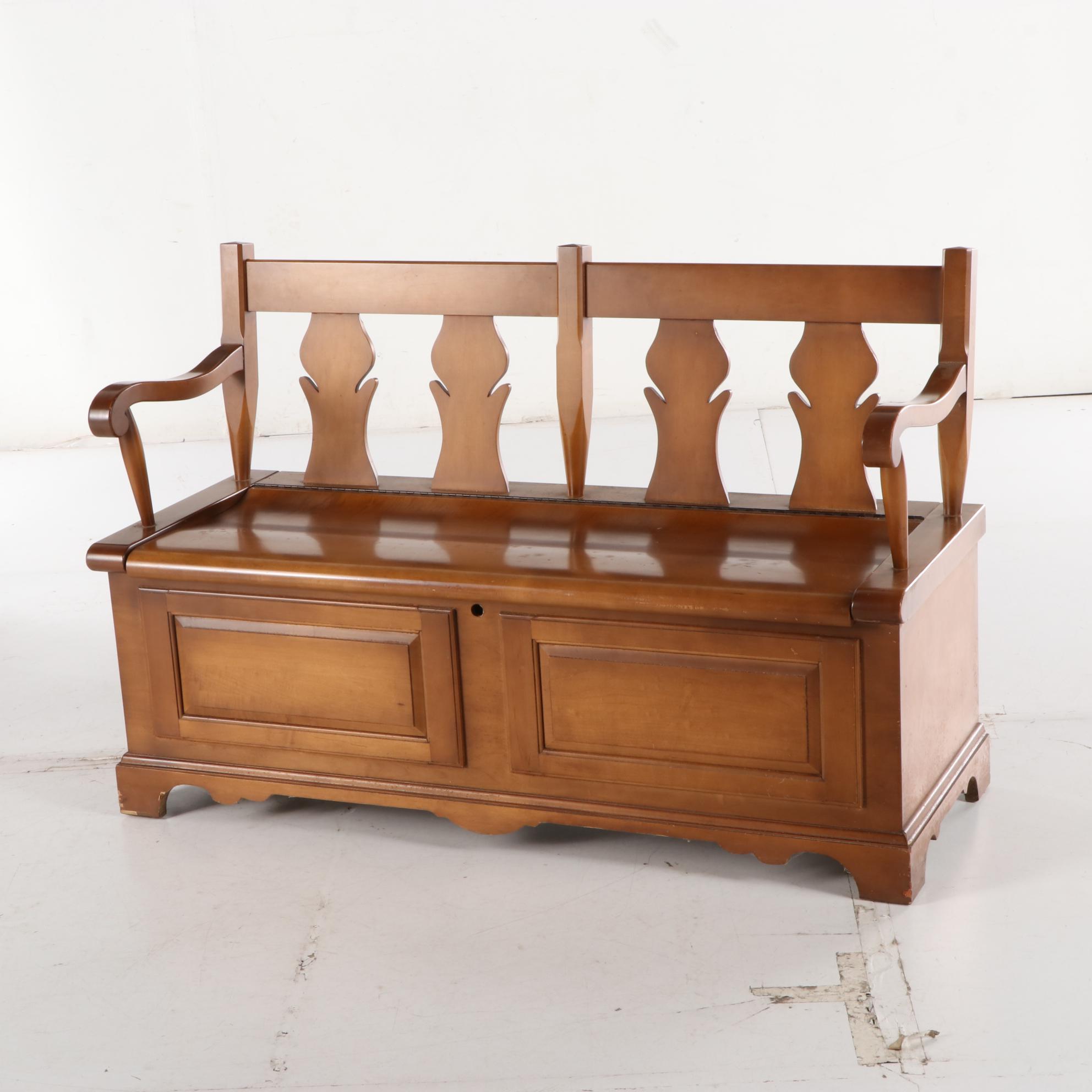 Lane Storage Bench with Cedar Interior, Late 20th Century