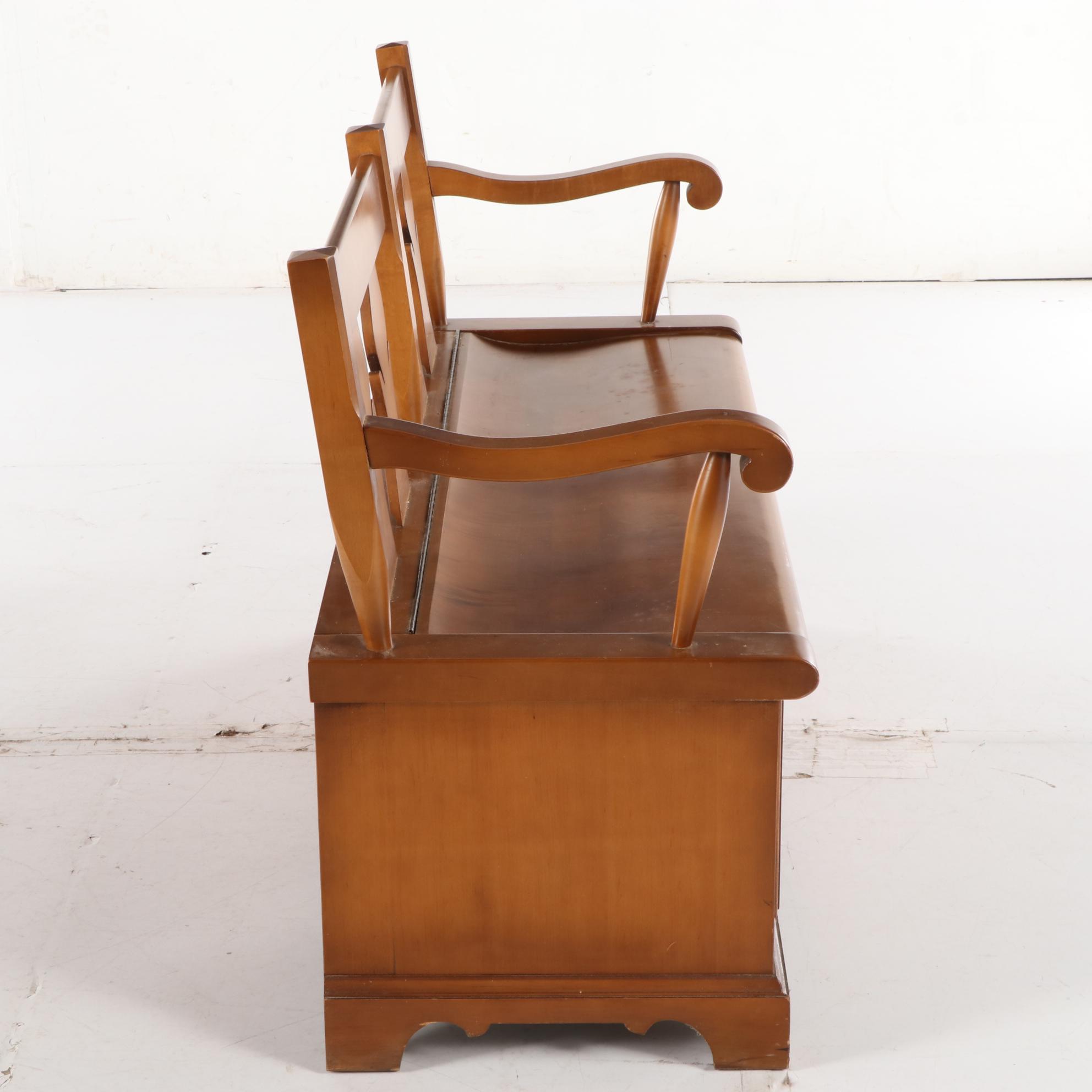 Lane Storage Bench with Cedar Interior, Late 20th Century