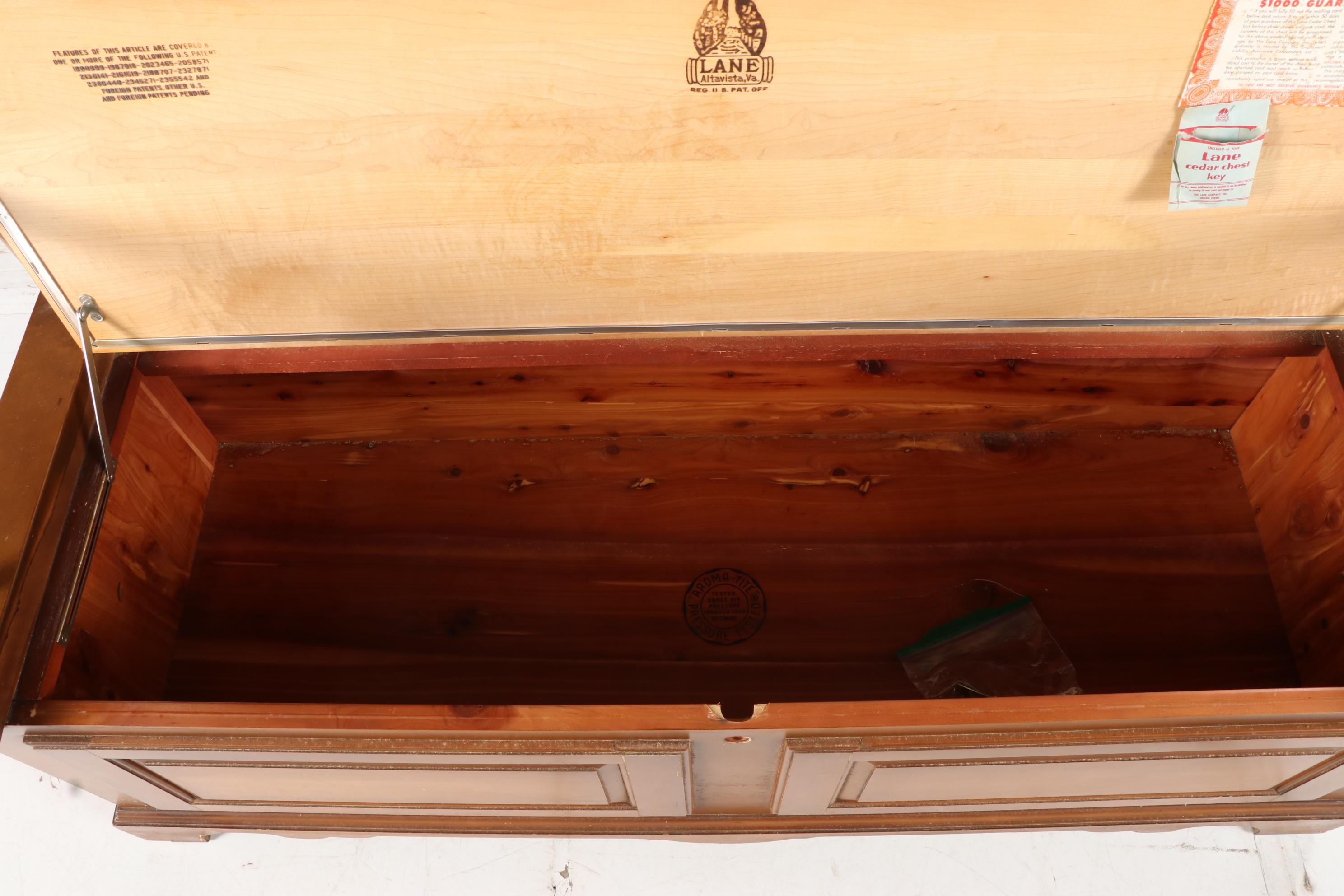 Lane Storage Bench with Cedar Interior, Late 20th Century