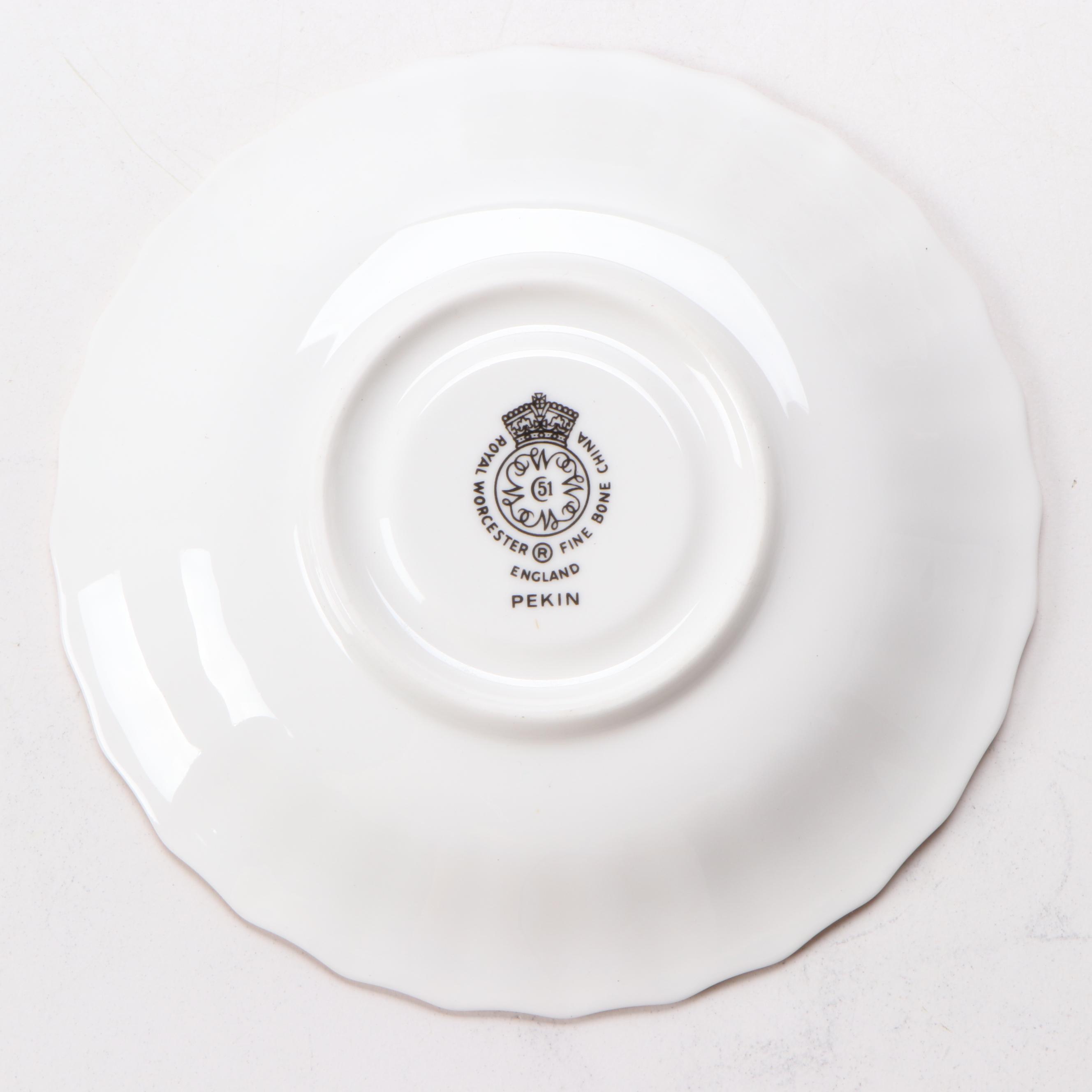 Royal Worcester "Pekin" Bone China Dinnerware