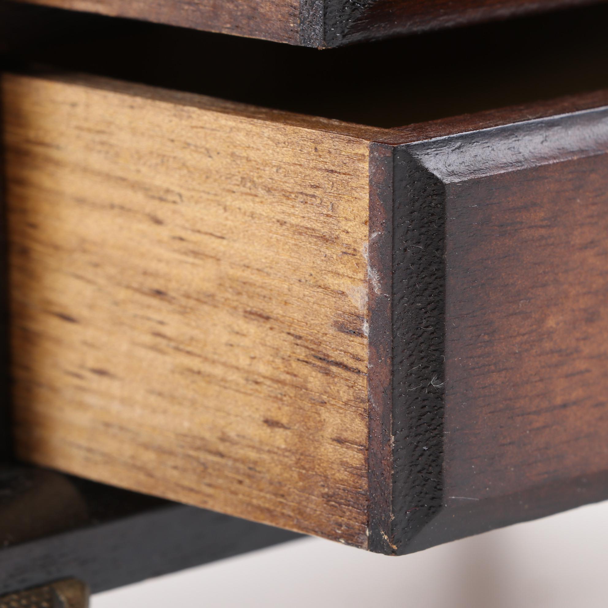 Toyo Walnut Five-Drawer Jewelry Music Box