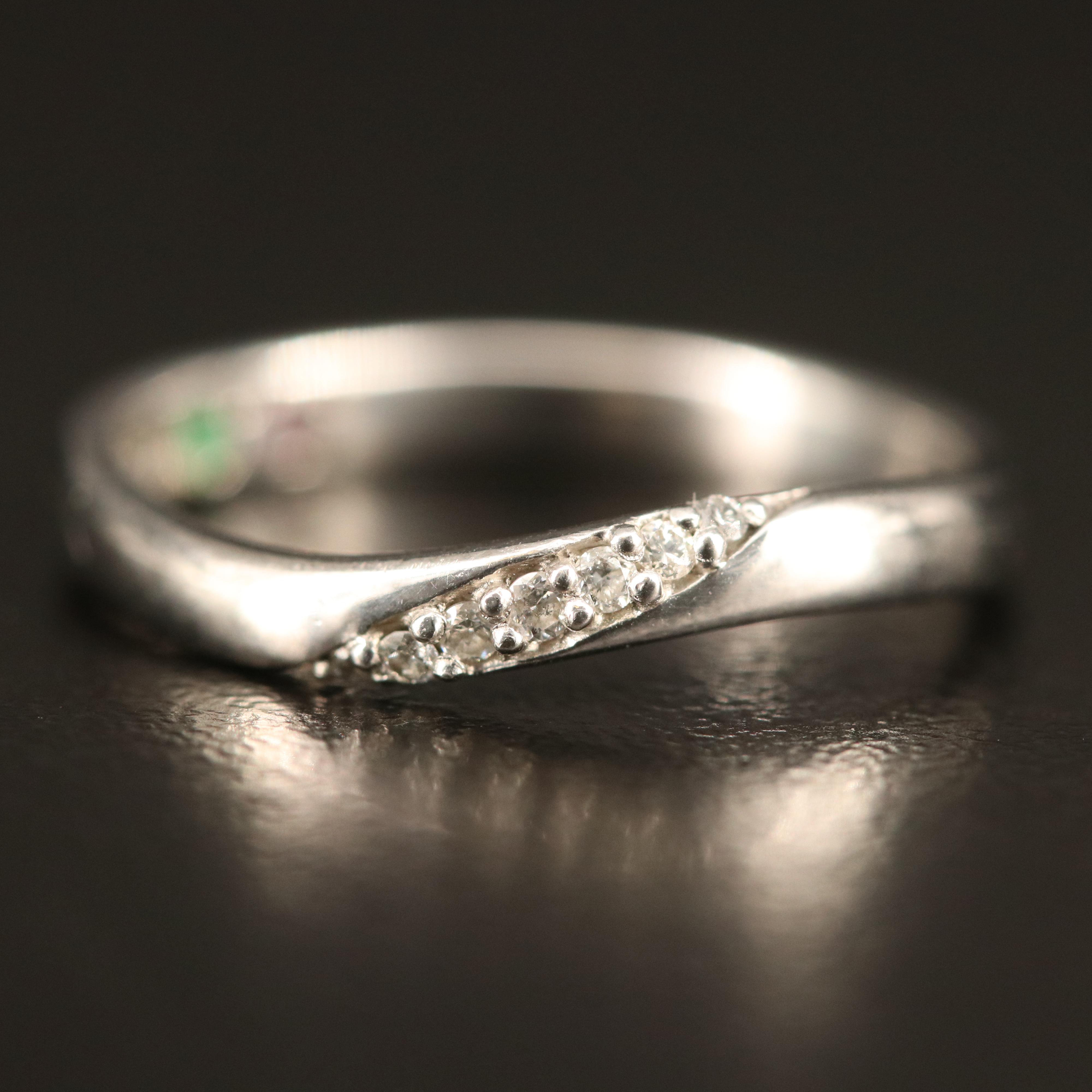 Disney "The Kiss" Platinum Diamond Ring