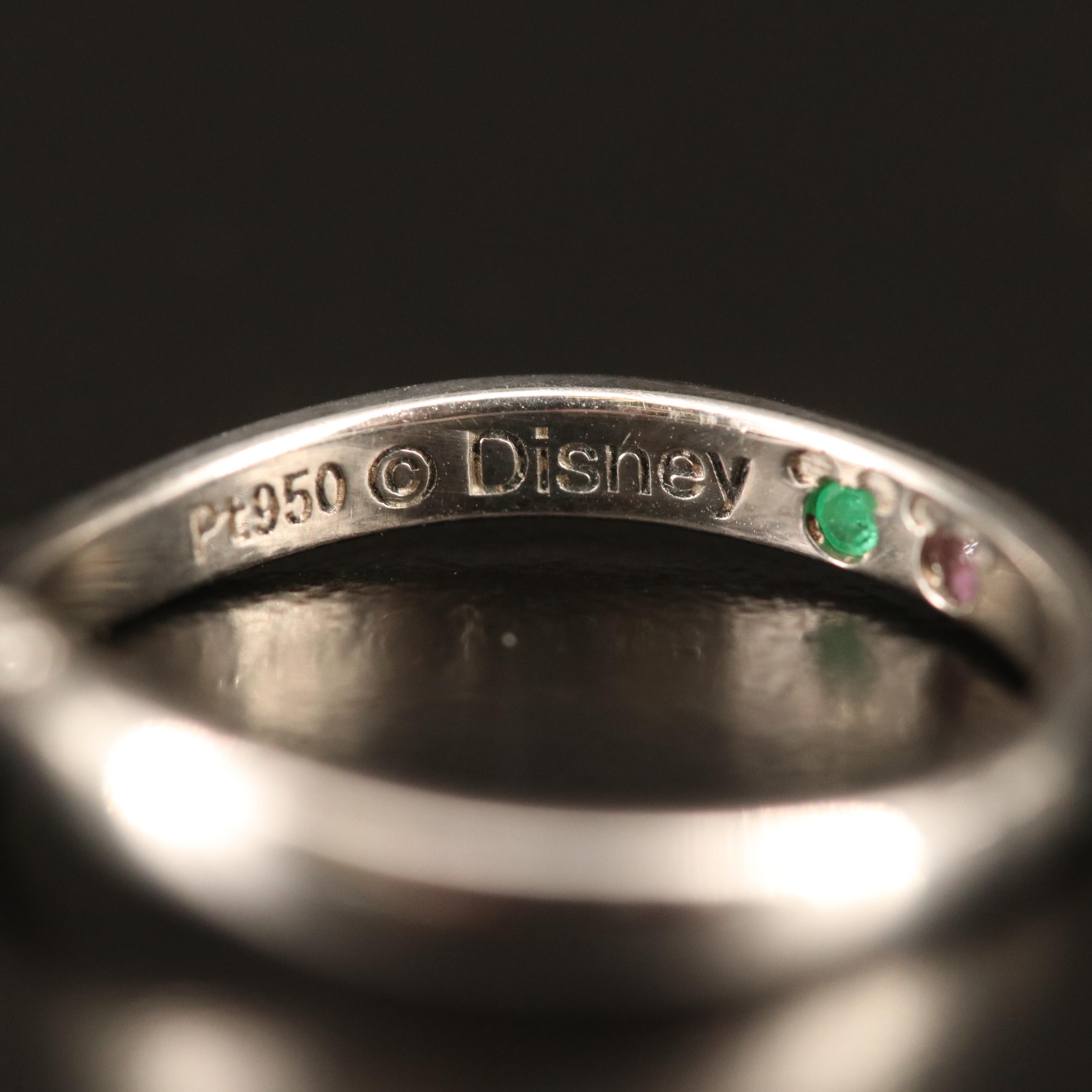 Disney "The Kiss" Platinum Diamond Ring