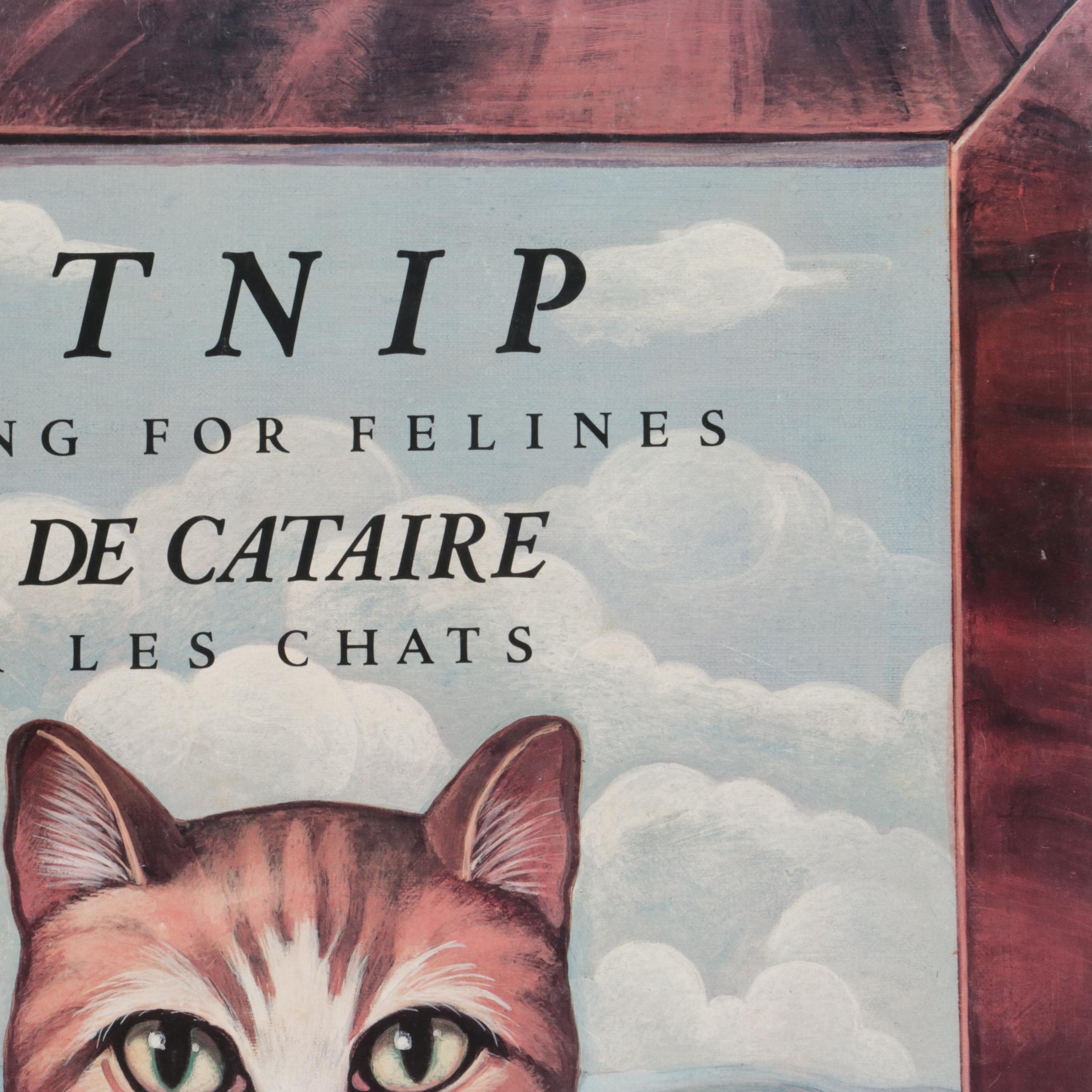 Offset Lithograph Poster after Lucy Gould "Catnip," circa 2000