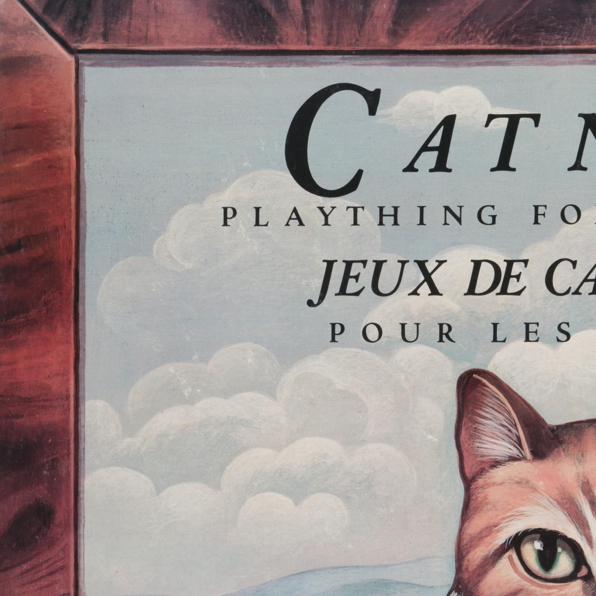 Offset Lithograph Poster after Lucy Gould "Catnip," circa 2000