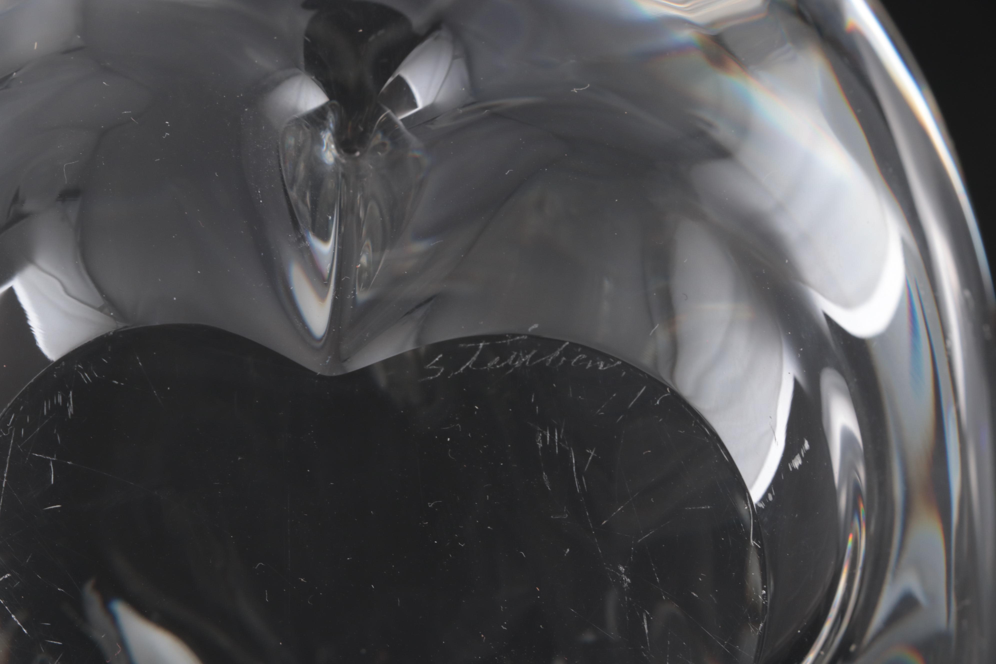 Steuben "Great Hippo" Art Glass Figurine Designed by George Thompson