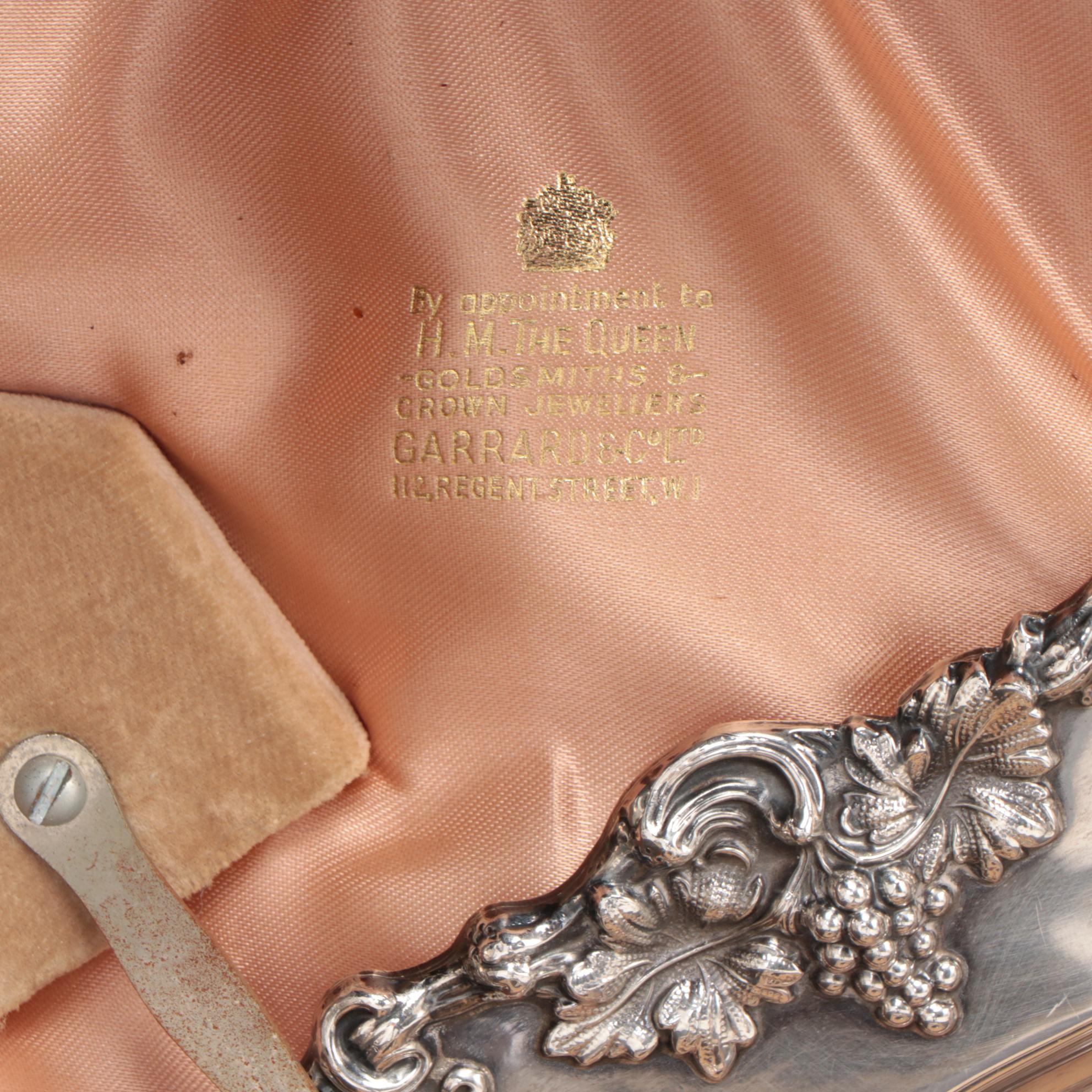 Garrard & Co. Sterling Silver Elizabeth II Wedding Anniversary Punch Set, 1972