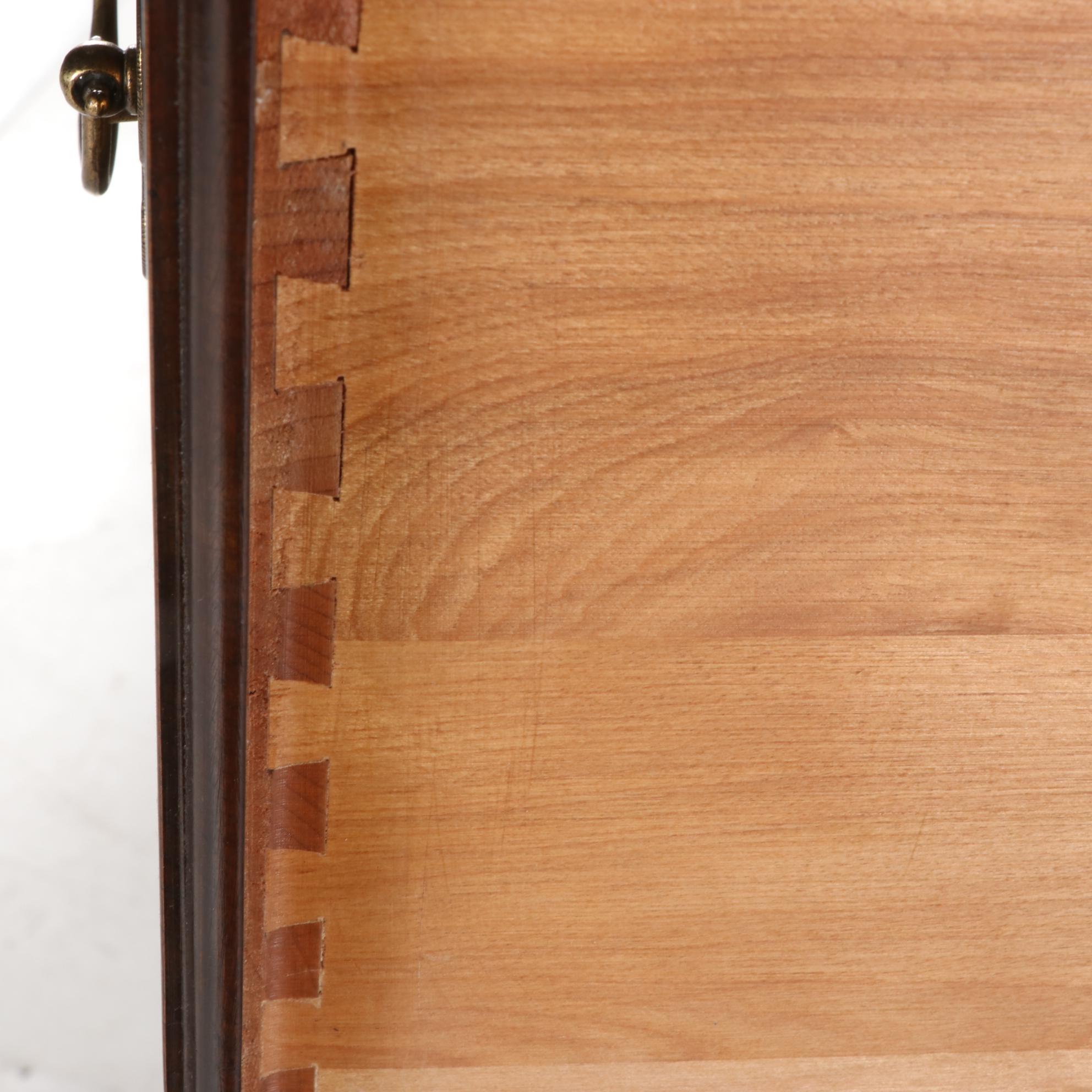 Ethan Allen Queen Anne Style Cherrywood Highboy, Late 20th Century