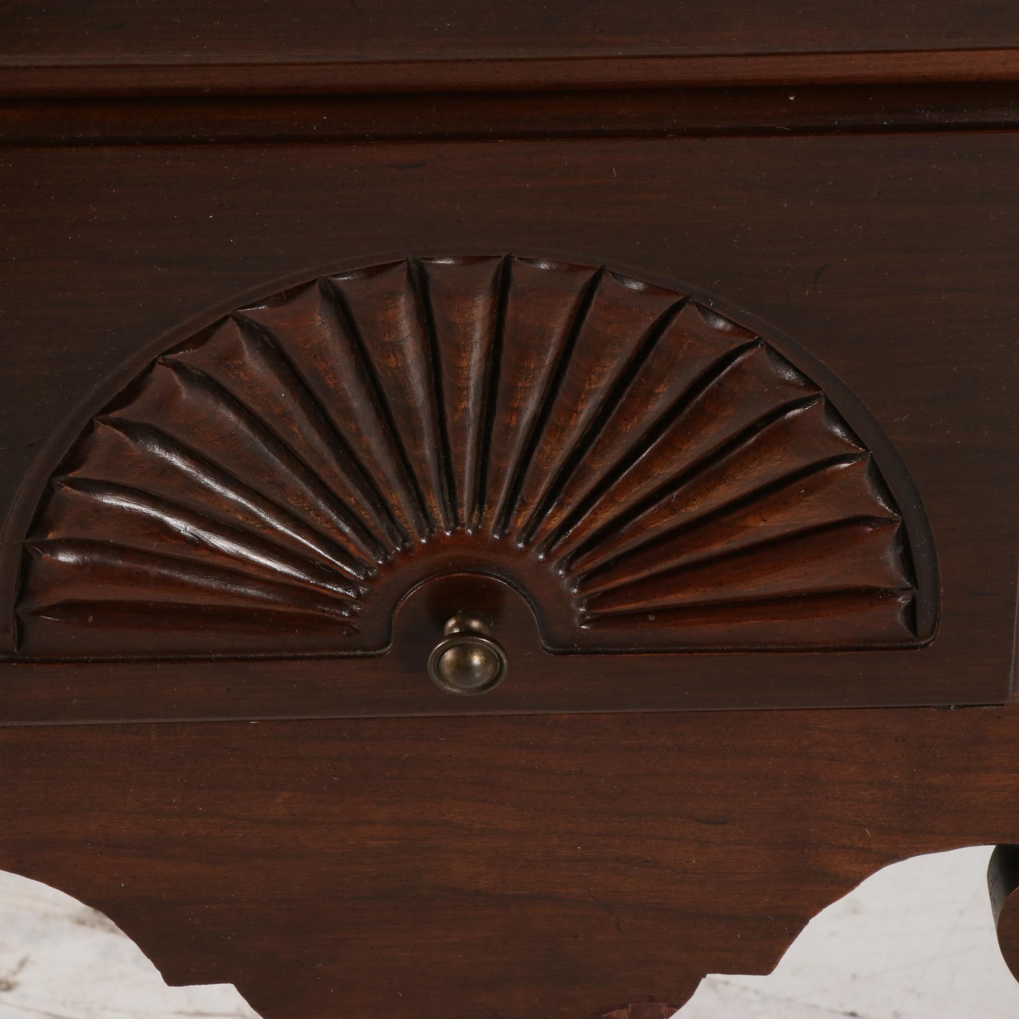 Ethan Allen Queen Anne Style Cherrywood Highboy, Late 20th Century