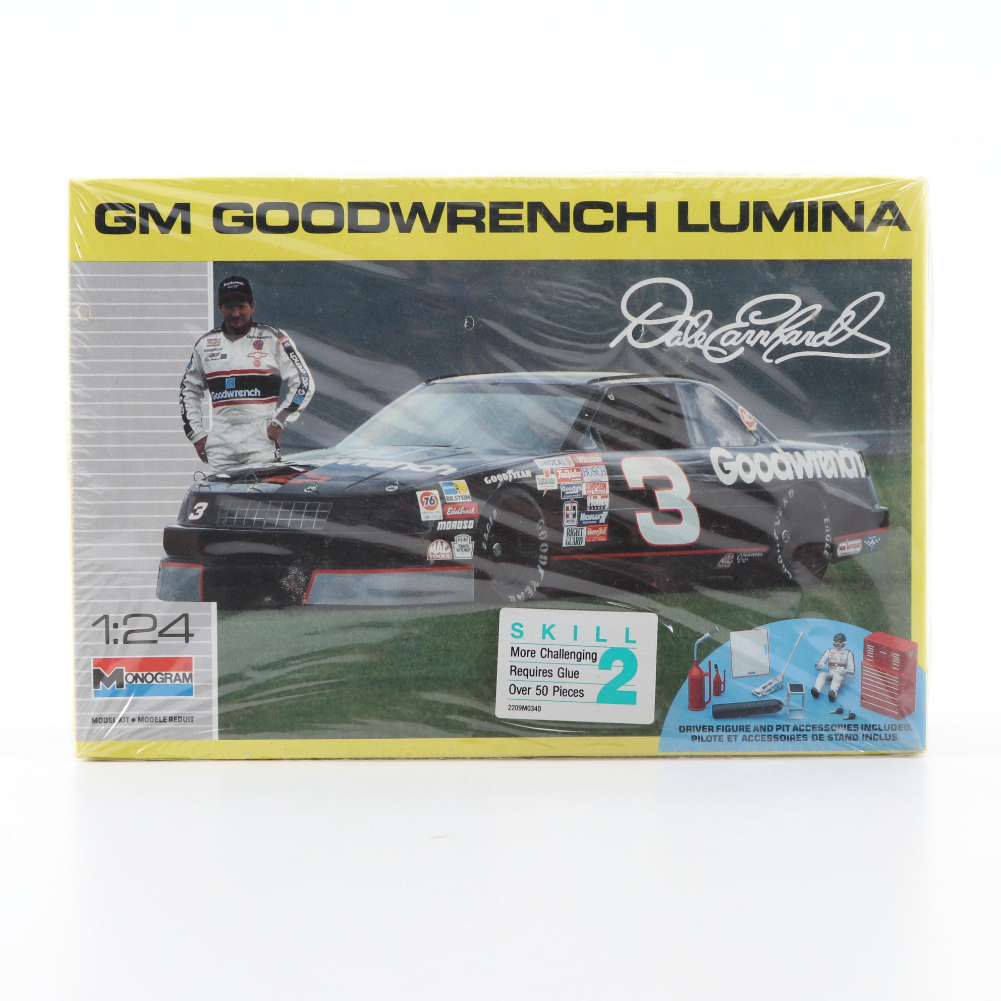Monogram Models Dale Earnhardt GM Lumina and Other Race Car Model Kits