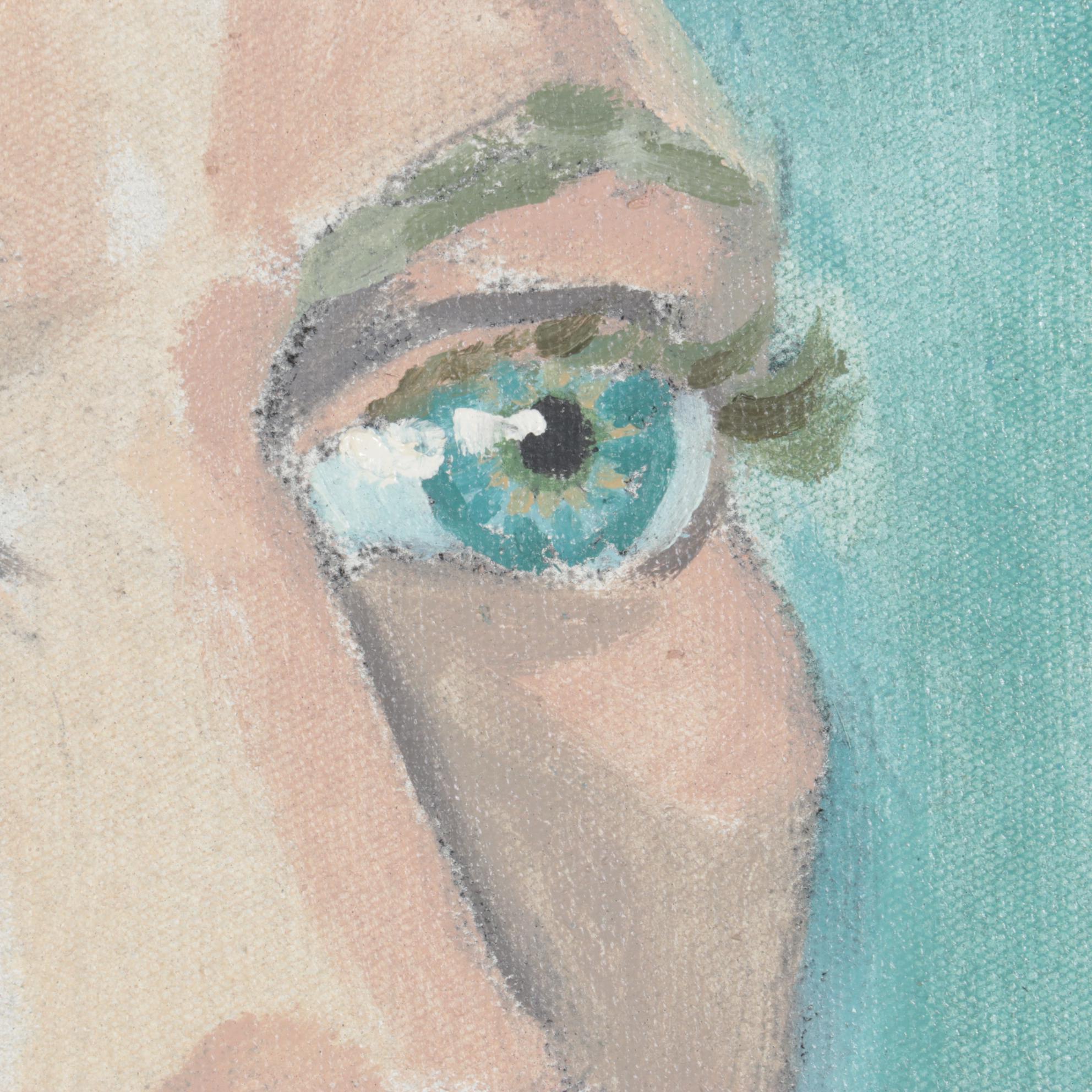 David Marshall Campbell Portrait Oil Painting "Hugh," 1964