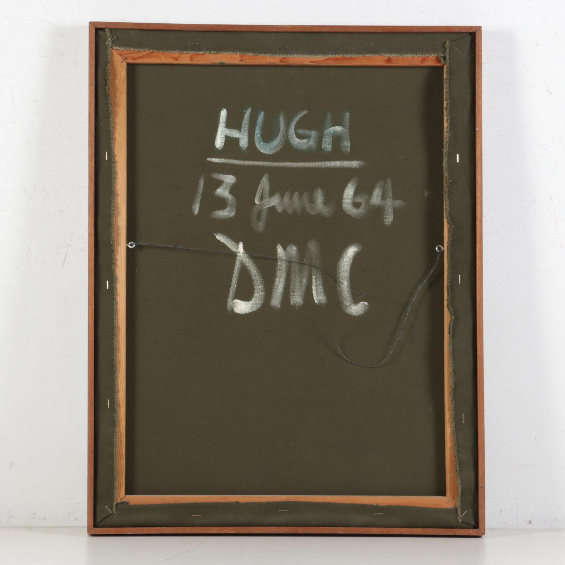 David Marshall Campbell Portrait Oil Painting "Hugh," 1964