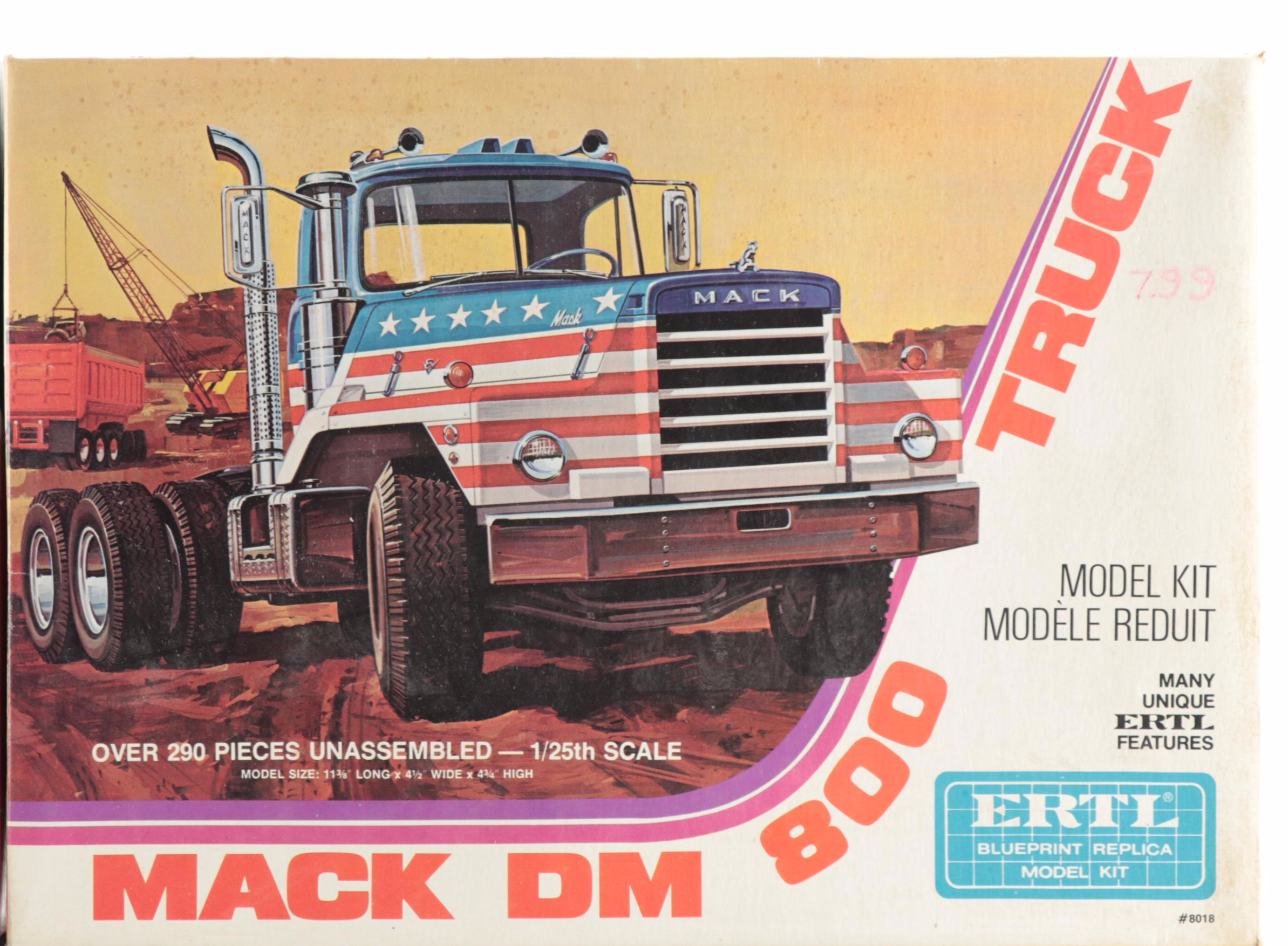 Ertl Mack DM 800 and International Truck Model Kits