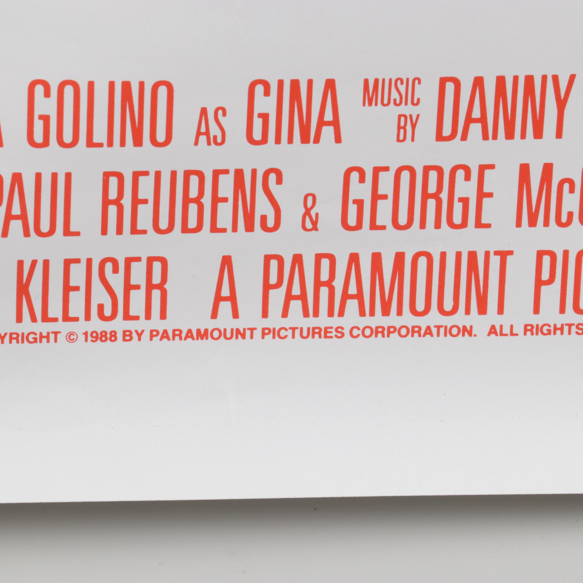 "Big Top Pee-wee" One Sheet Movie Poster, 1988