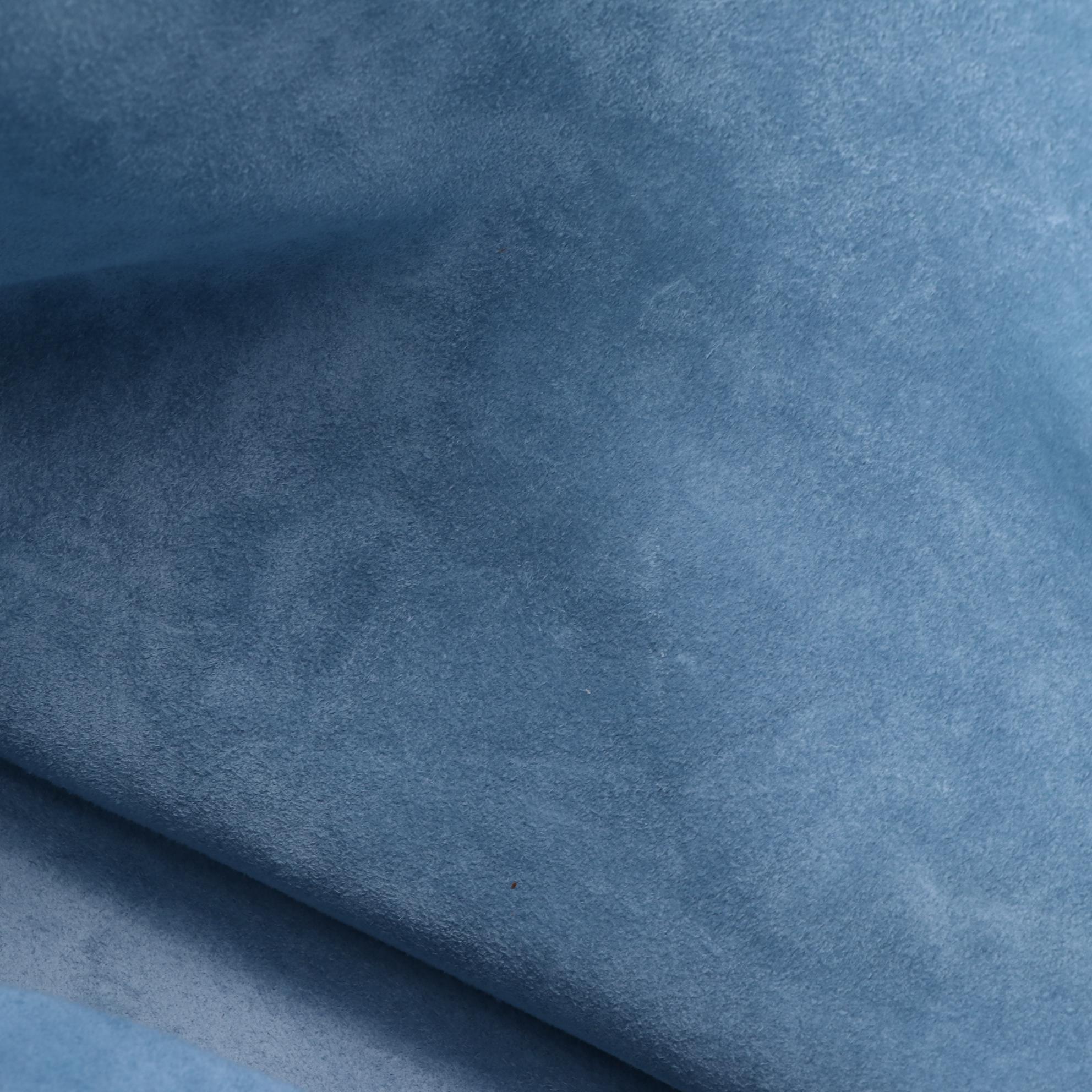 Prada Etiquette Two-Way Denim Tote Bag 1BG122 with Pavone Glace Leather Trim