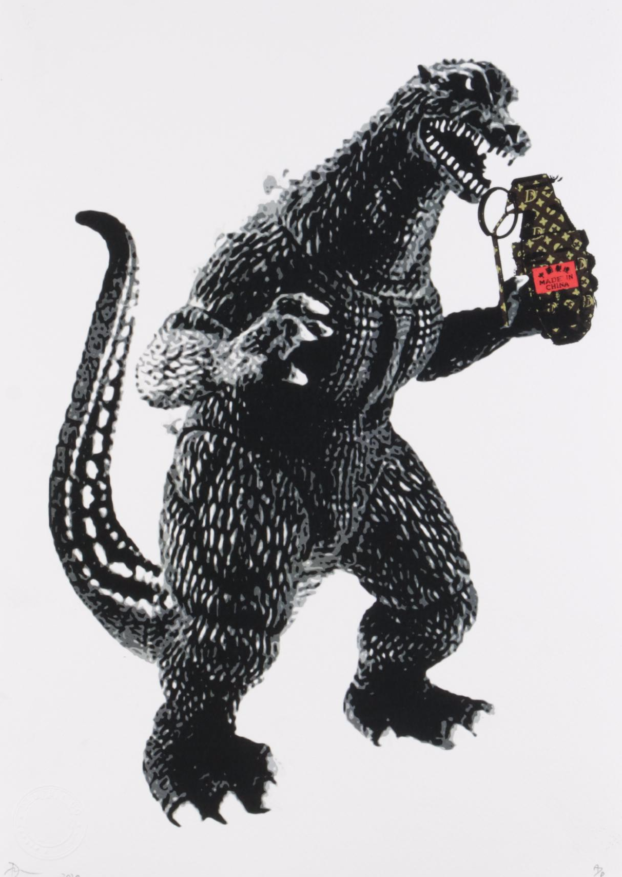 Death NYC Godzilla Pop Art Graphic Print, 2020