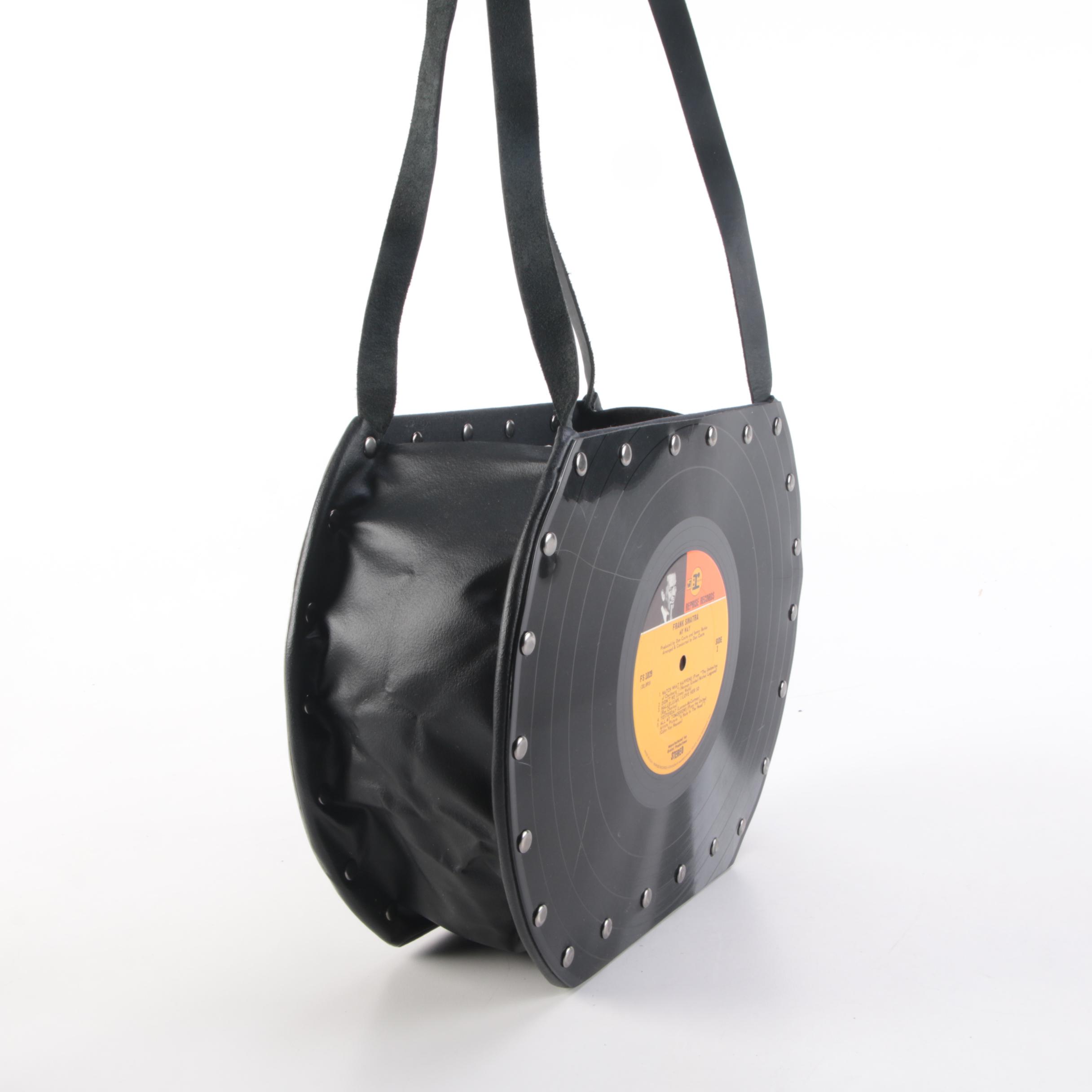 Handmade Frank Sinatra "My Way" Record Album Shoulder Bag