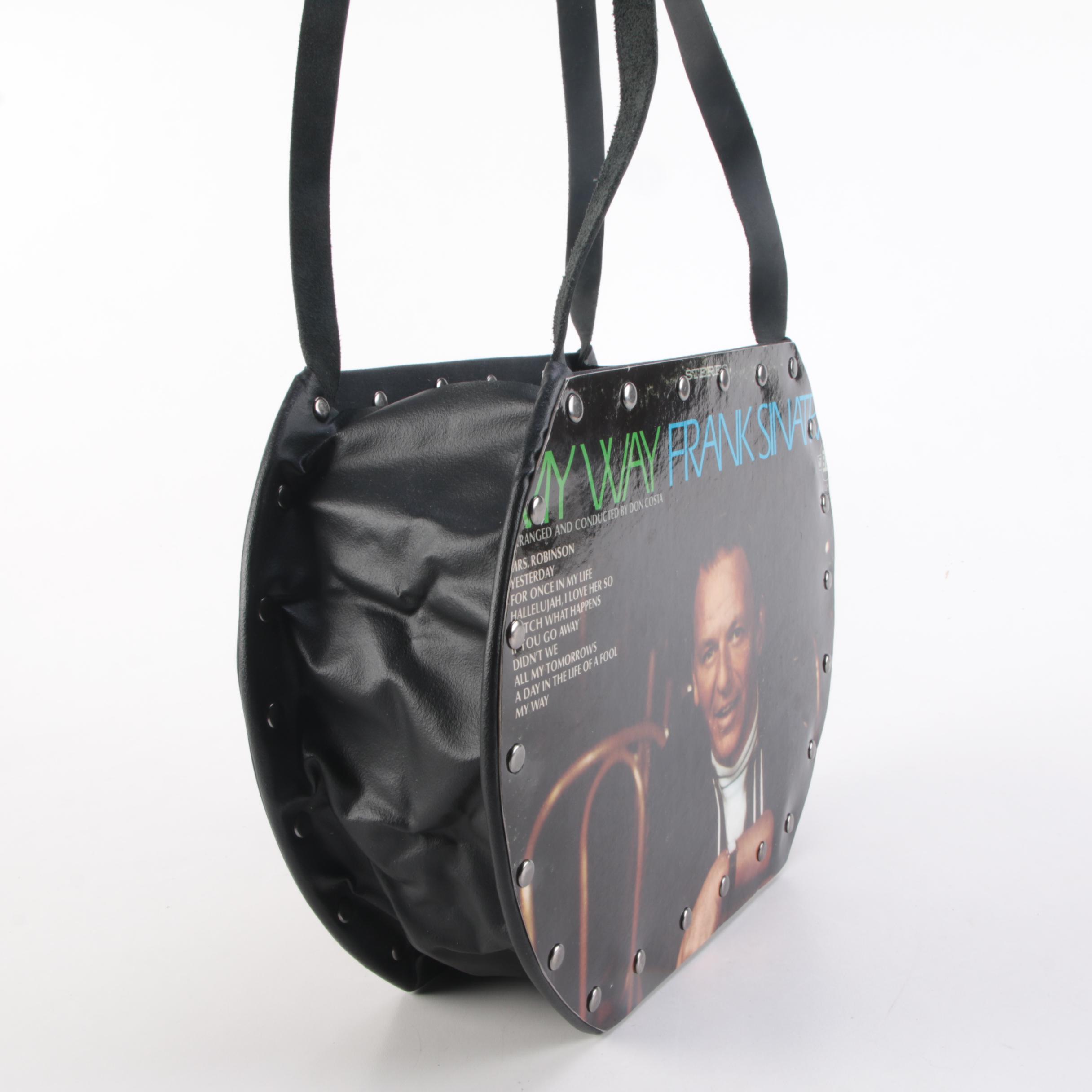 Handmade Frank Sinatra "My Way" Record Album Shoulder Bag