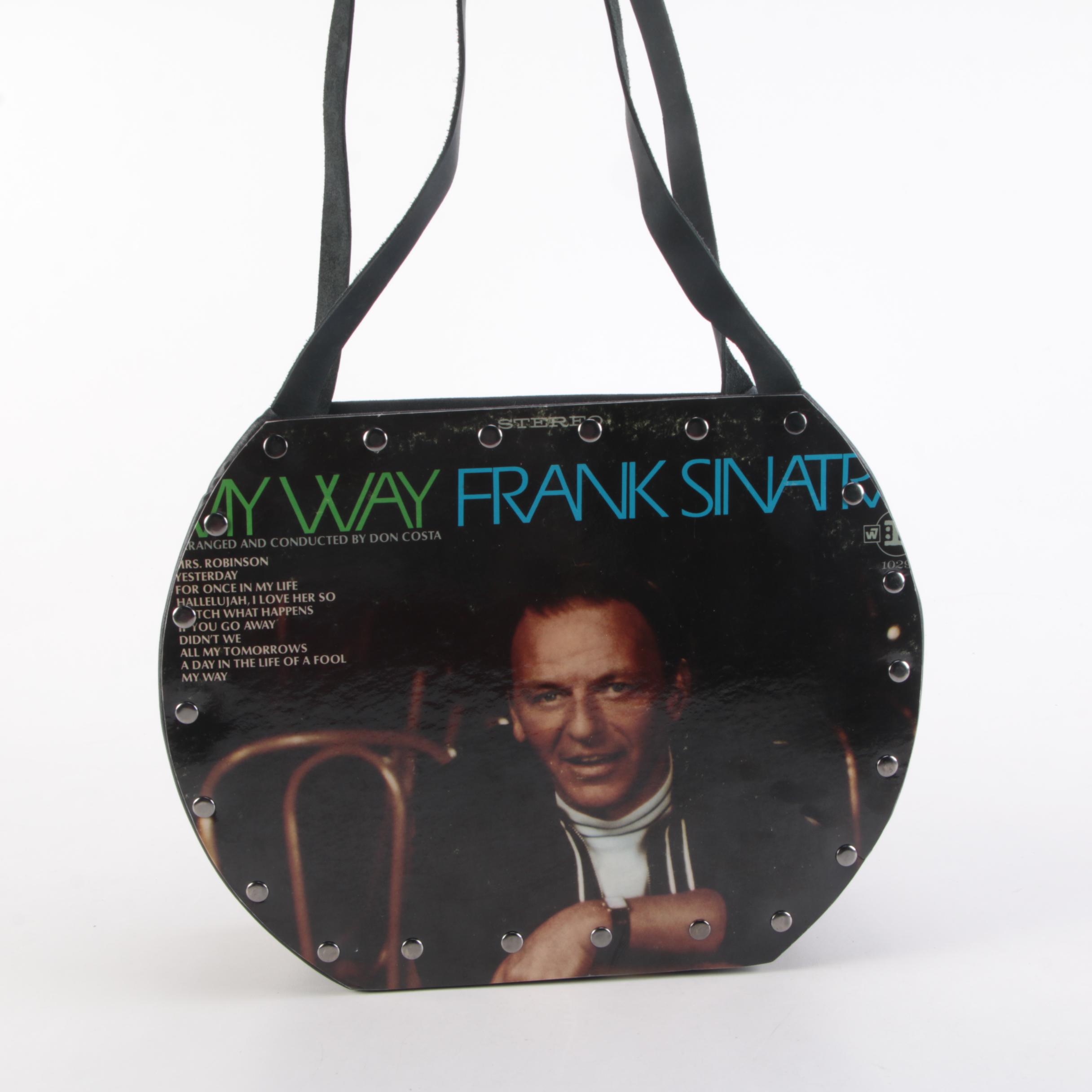 Handmade Frank Sinatra "My Way" Record Album Shoulder Bag
