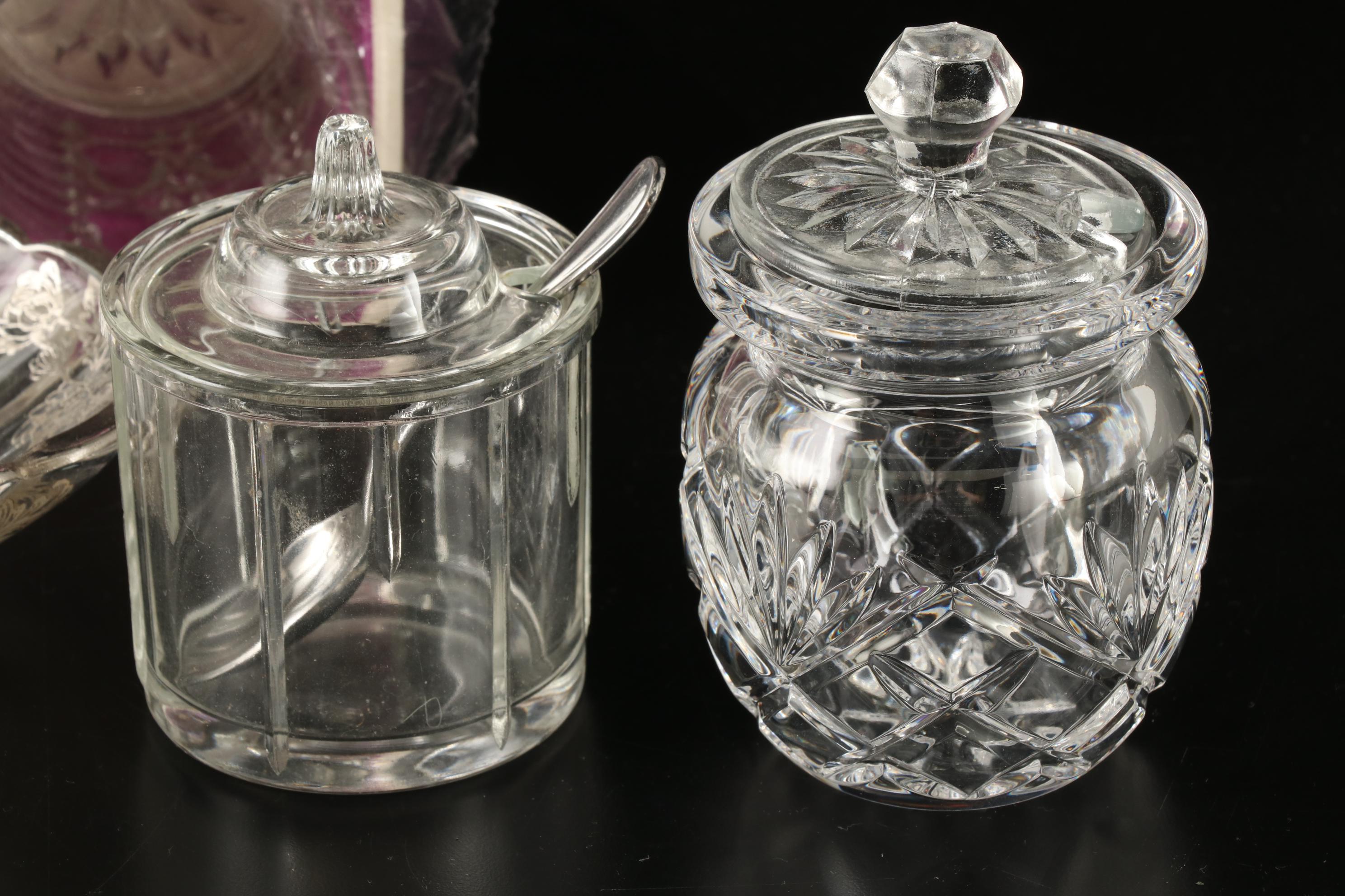 Galway Crystal Cream and Sugar, and Other Tableware, Mid to Late 20th Century