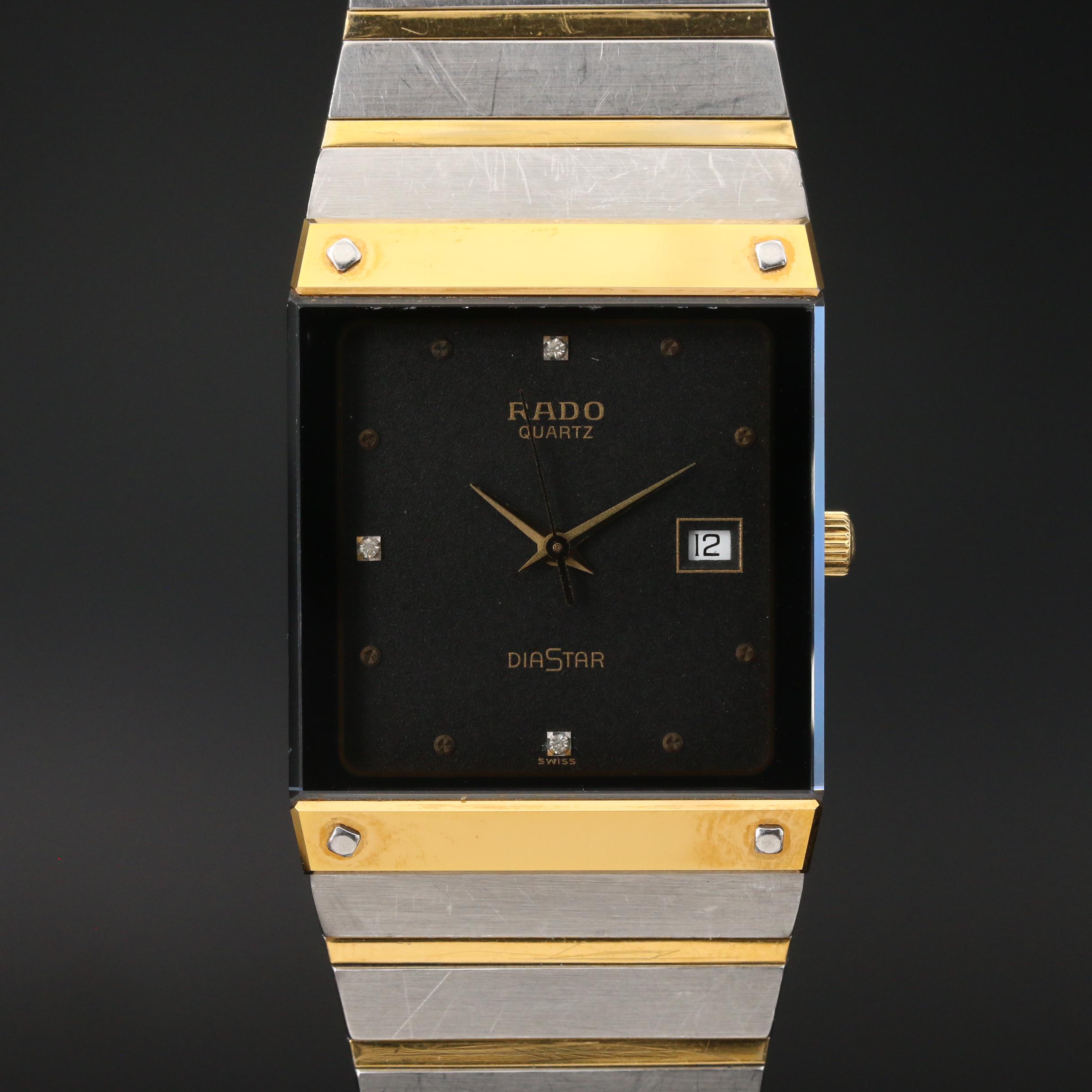 Rado "Diastar" Two-Tone Stainless Steel Quartz Watch