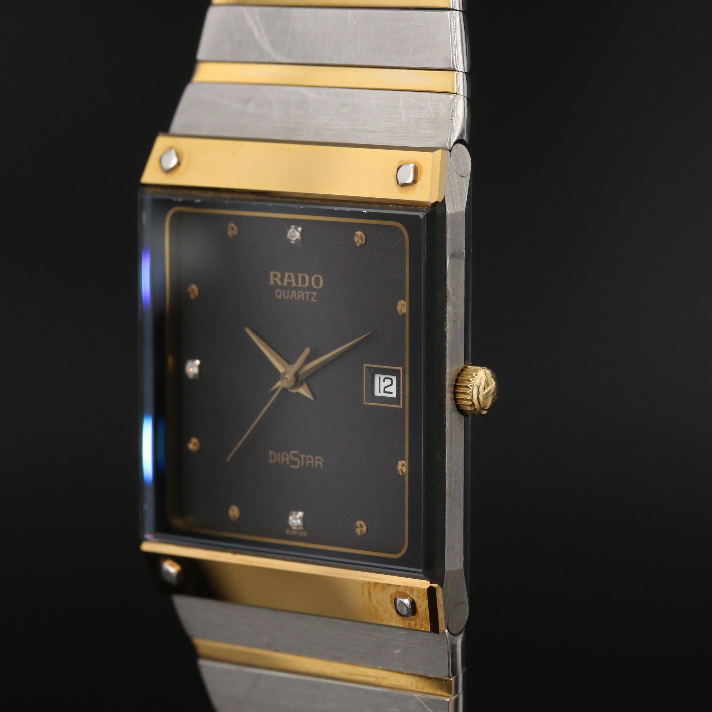 Rado "Diastar" Two-Tone Stainless Steel Quartz Watch