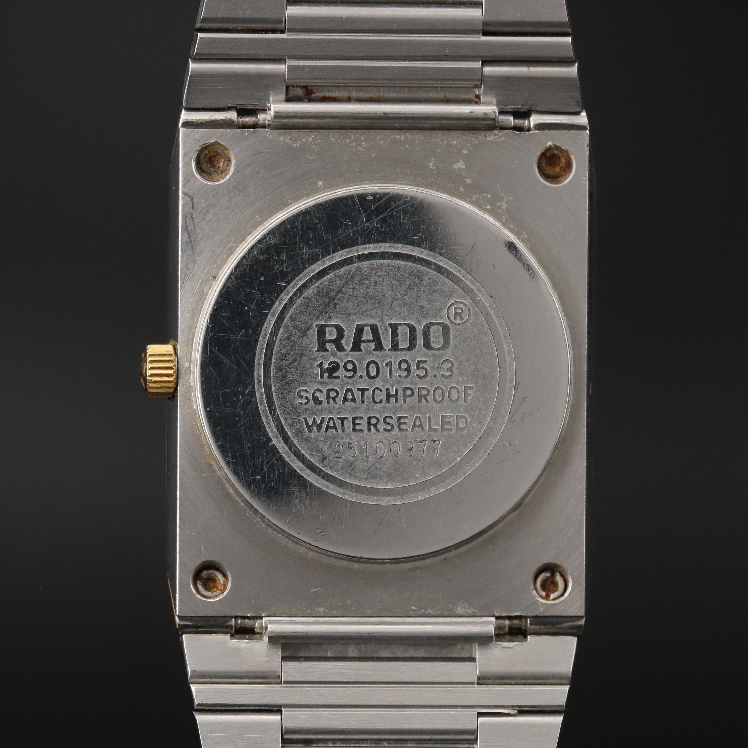 Rado "Diastar" Two-Tone Stainless Steel Quartz Watch