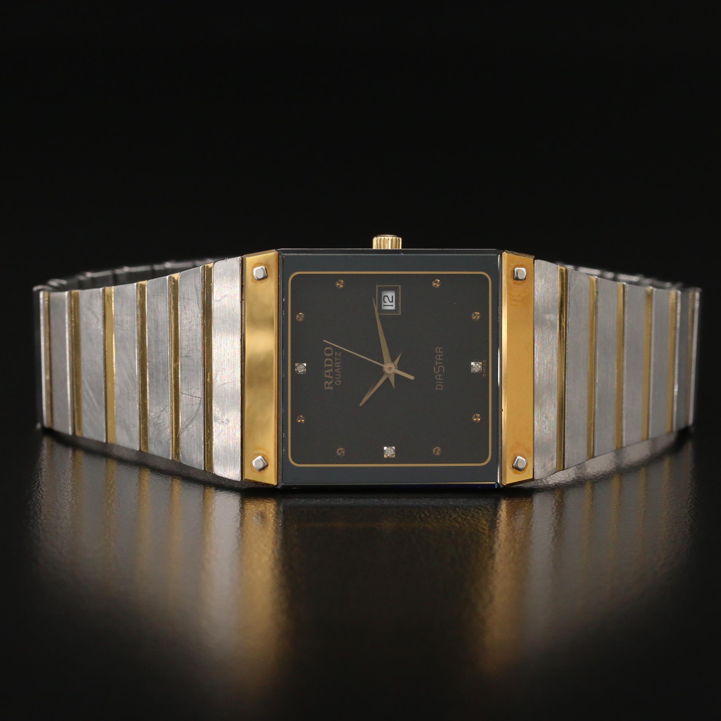 Rado "Diastar" Two-Tone Stainless Steel Quartz Watch